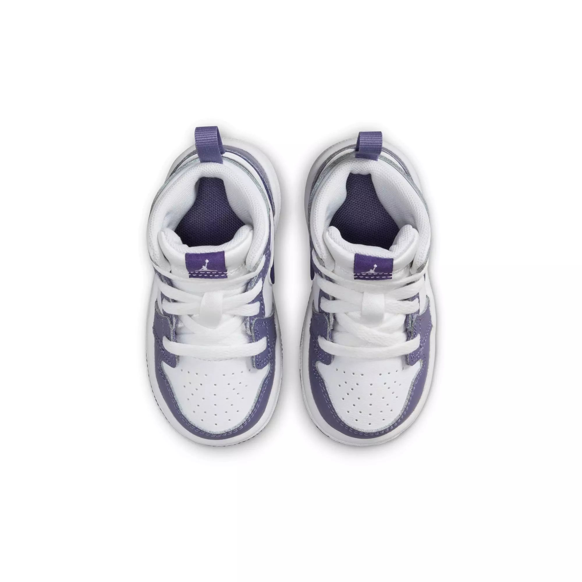 Jordan 1 Mid "Dusty Amethyst/Court Purple/White" Toddler Girls' Shoe - PURPLE/WHITE