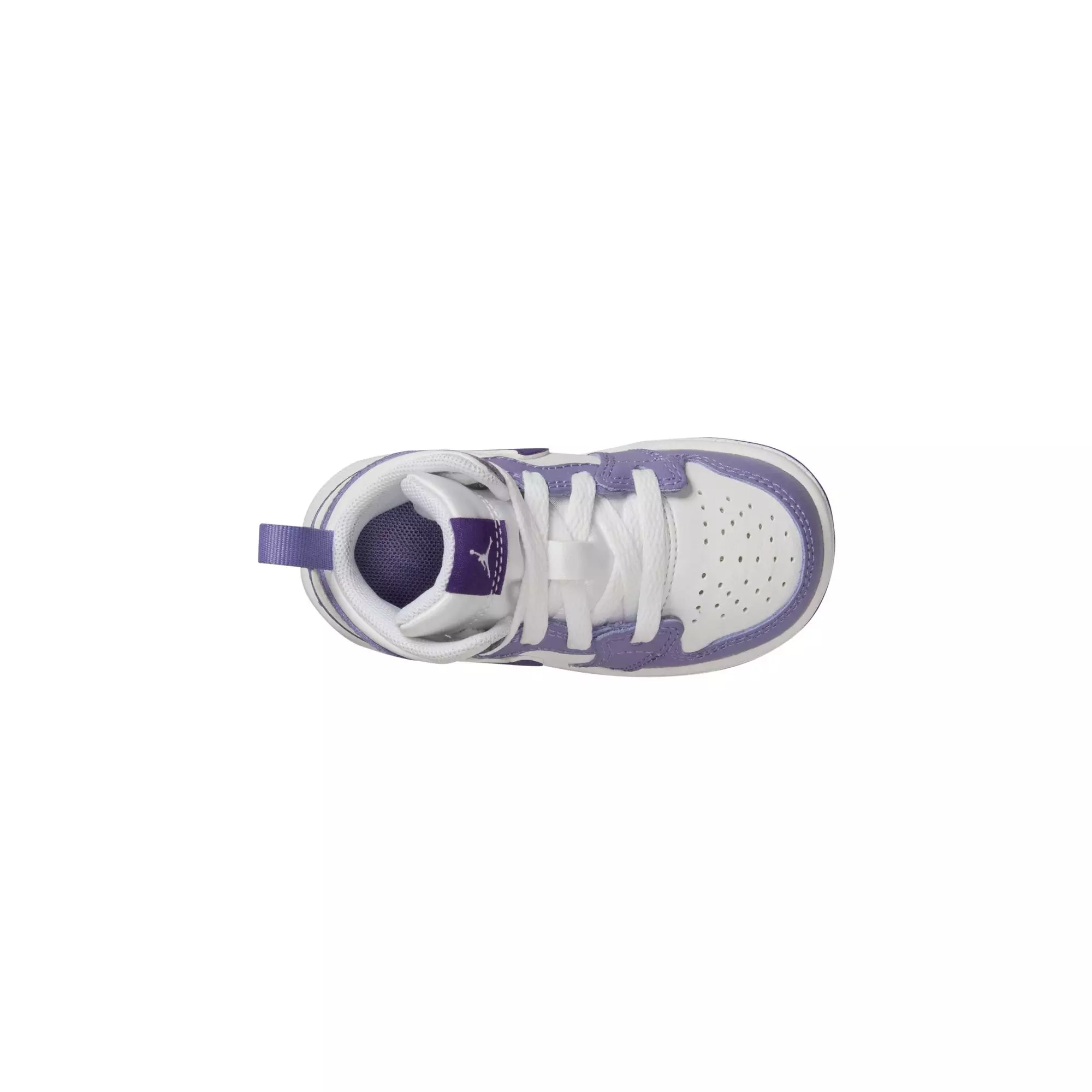 Jordan 1 Mid "Dusty Amethyst/Court Purple/White" Toddler Girls' Shoe - PURPLE/WHITE