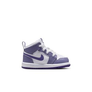 Jordan 1 Mid "Dusty Amethyst/Court Purple/White" Toddler Girls' Shoe