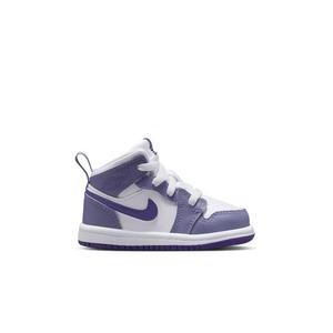 Jordan 1 Mid "Dusty Amethyst/Court Purple/White" Toddler Girls' Shoe