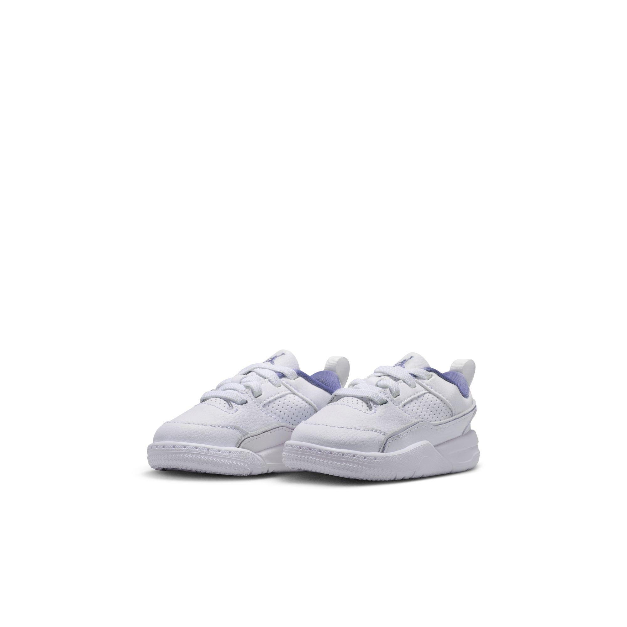 Jordan Flight Court Toddler Girls' "White/Dusty Amethyst" Shoe