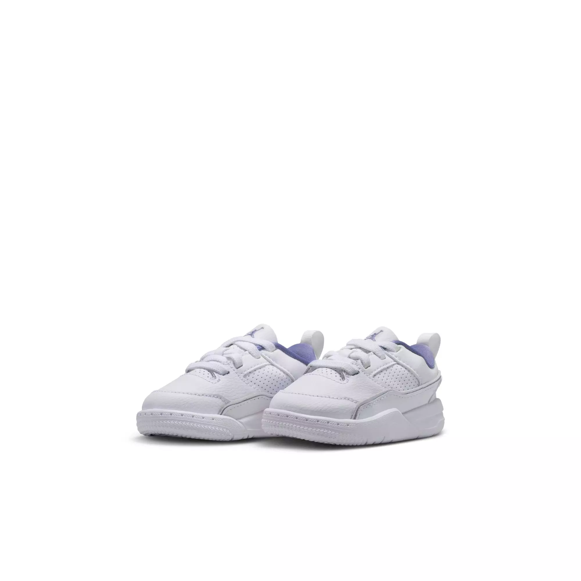 Jordan Flight Court "White/Dusty Amethyst" Toddler Girls' Shoe - PURPLE/WHITE