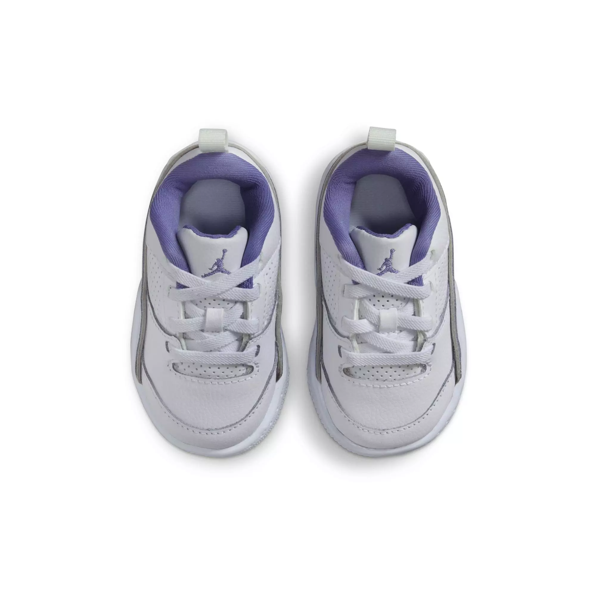 Jordan Flight Court "White/Dusty Amethyst" Toddler Girls' Shoe - PURPLE/WHITE