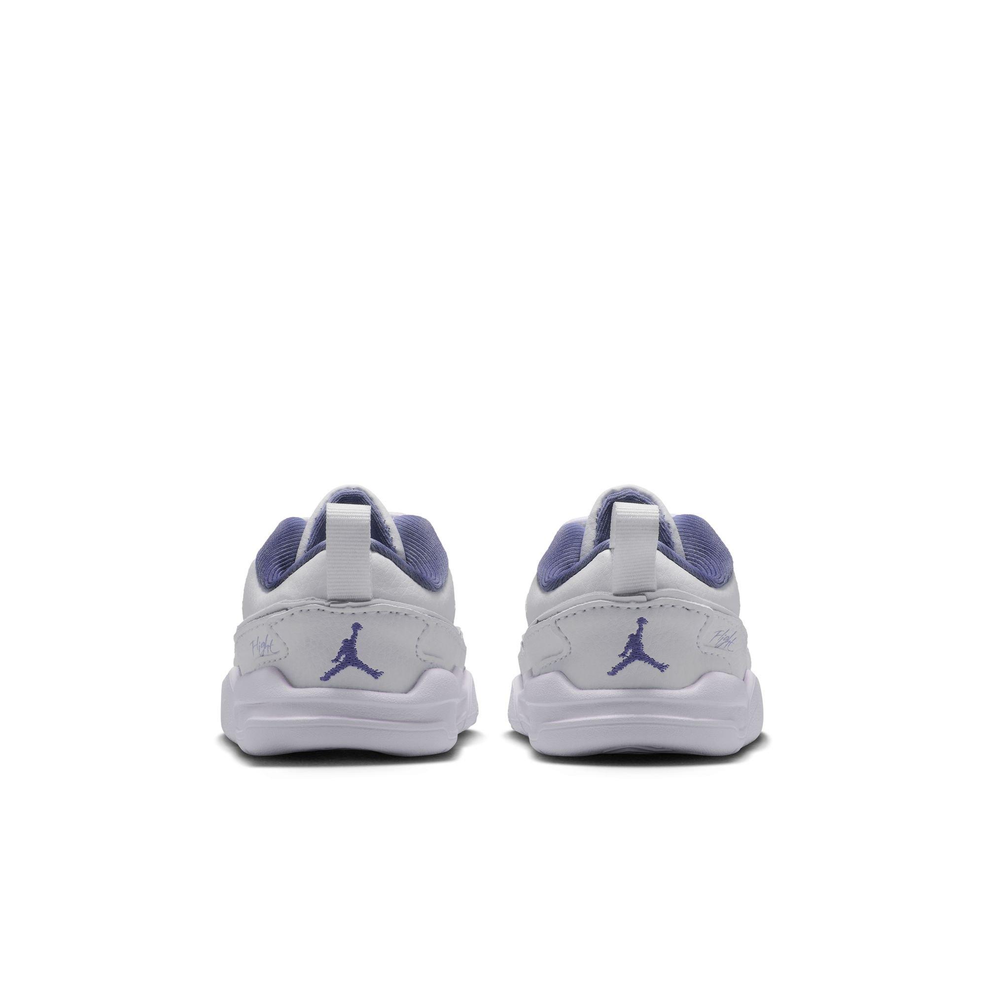 Jordan Flight Court Toddler Girls' "White/Dusty Amethyst" Shoe