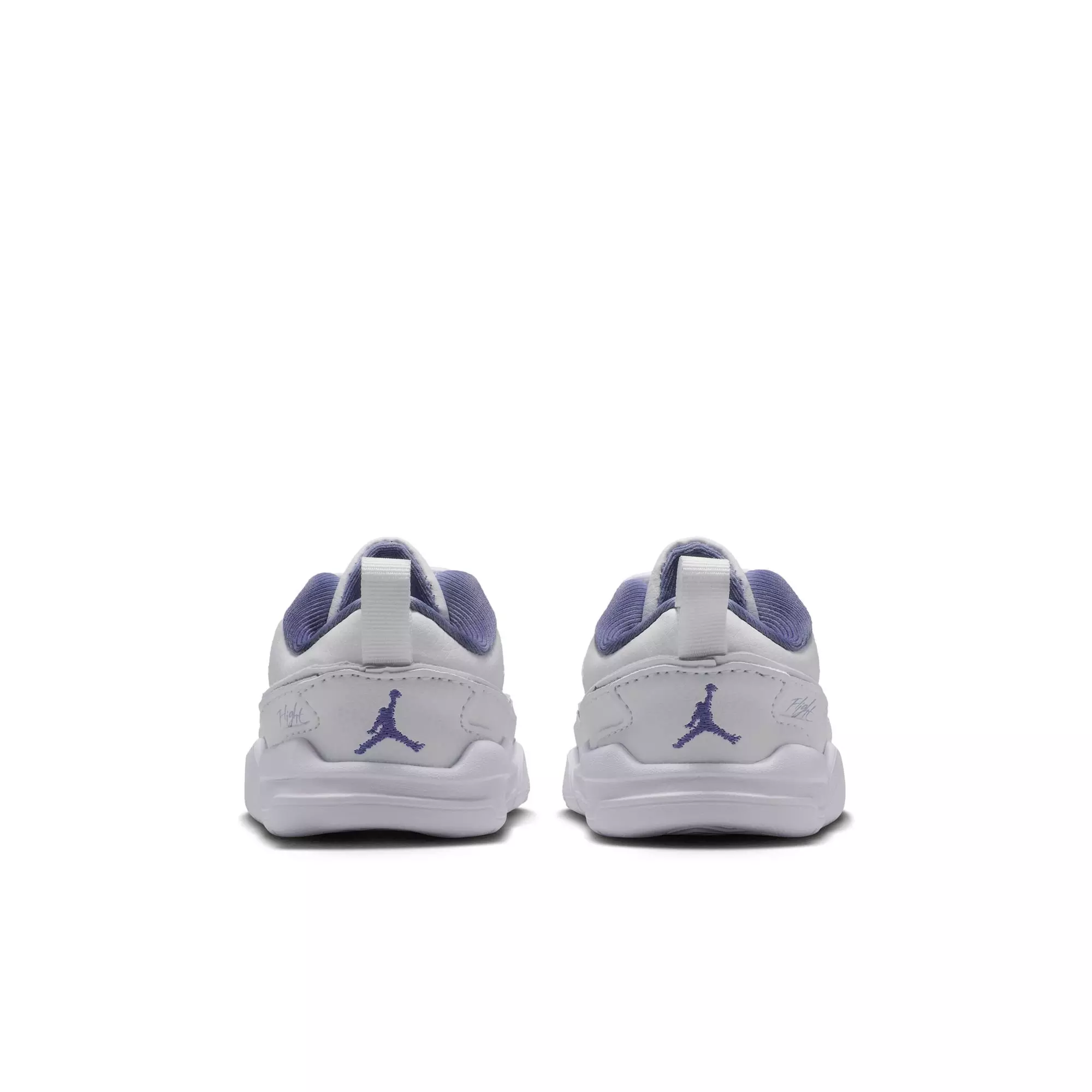 Jordan Flight Court "White/Dusty Amethyst" Toddler Girls' Shoe - PURPLE/WHITE