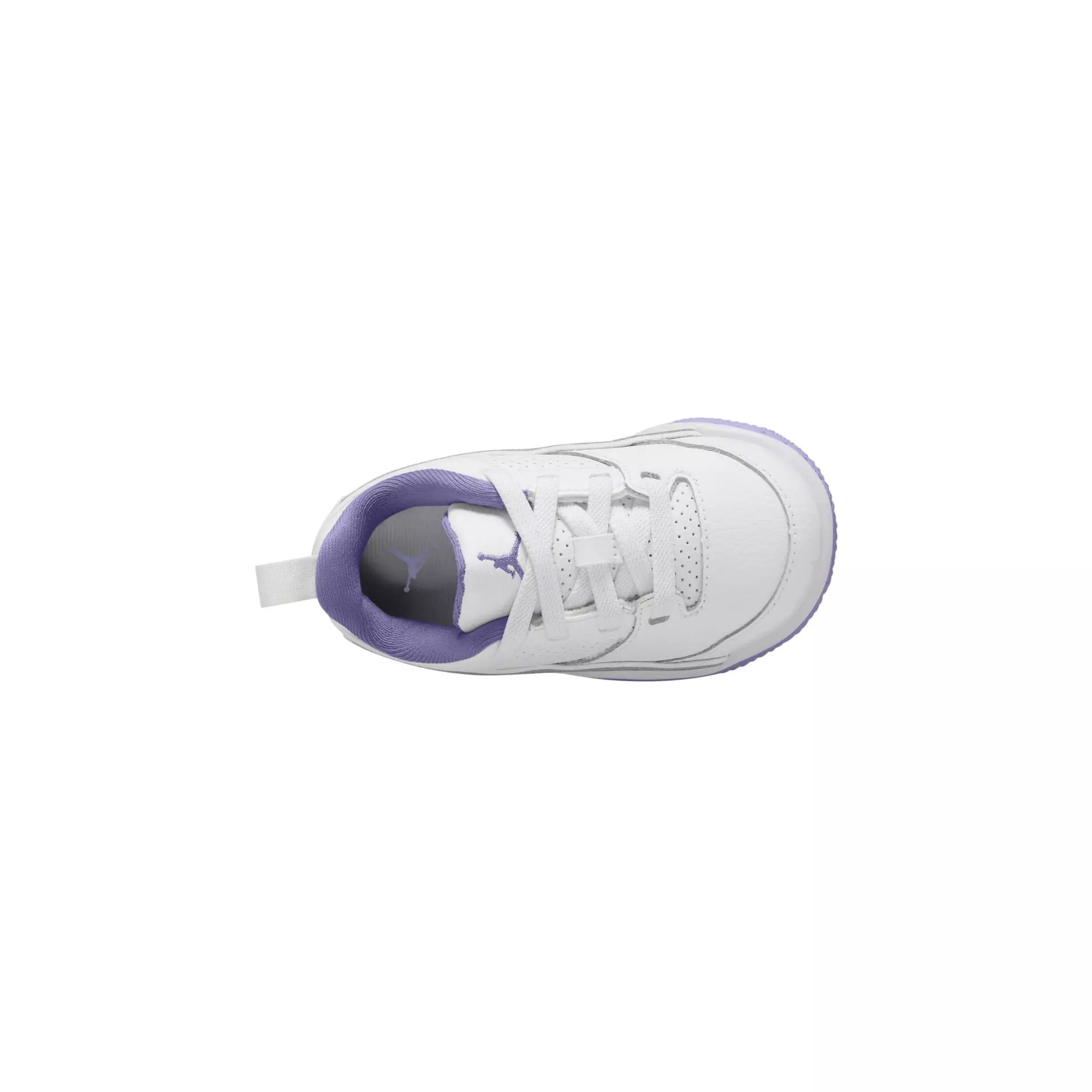 Jordan Flight Court "White/Dusty Amethyst" Toddler Girls' Shoe - PURPLE/WHITE