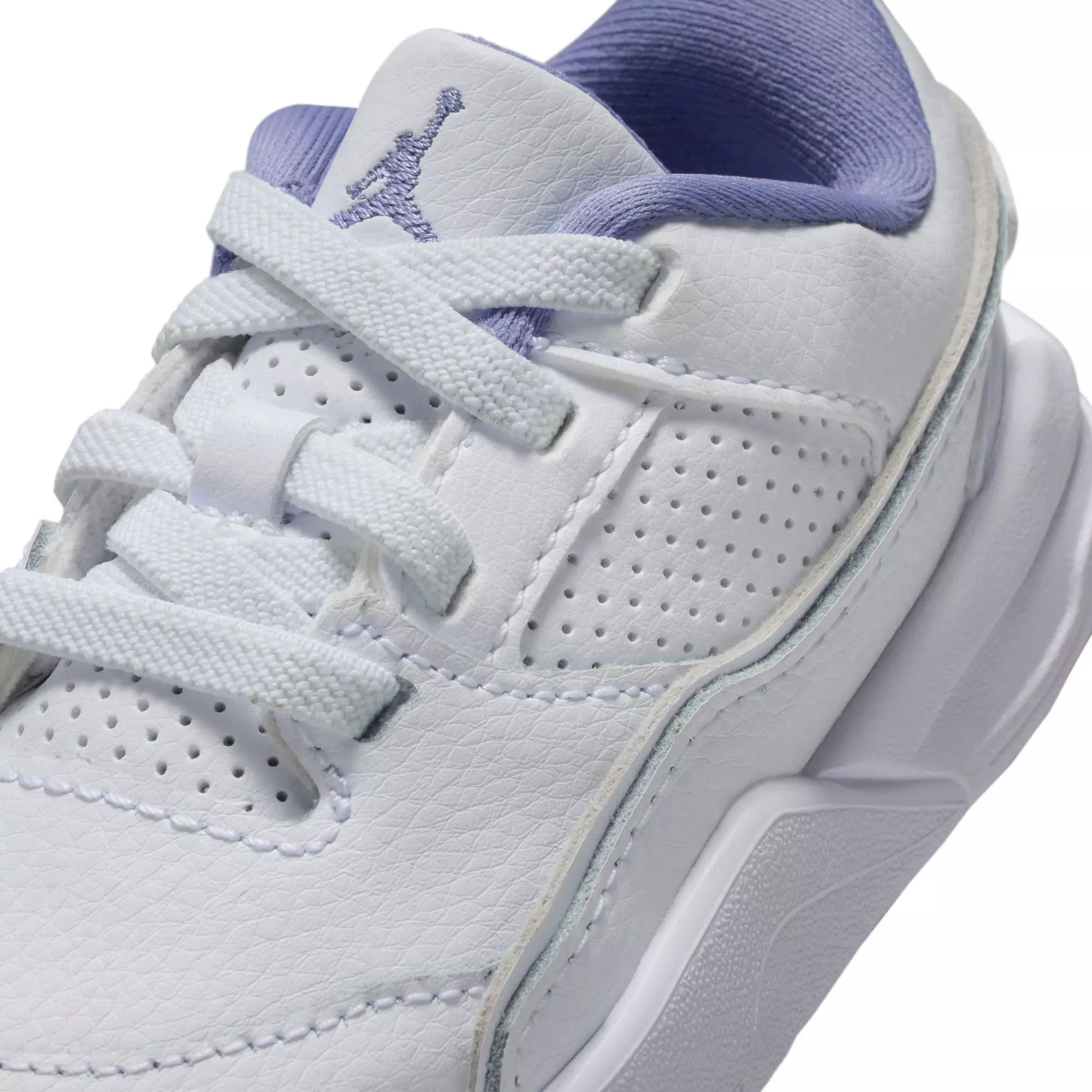 Jordan Flight Court "White/Dusty Amethyst" Toddler Girls' Shoe - PURPLE/WHITE