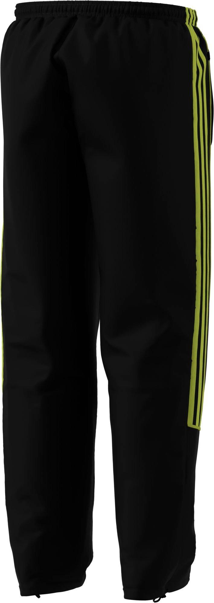 adidas Men's Teamgeist Adicolor Track Pants - BLACK/GREEN Thumbnail View 6