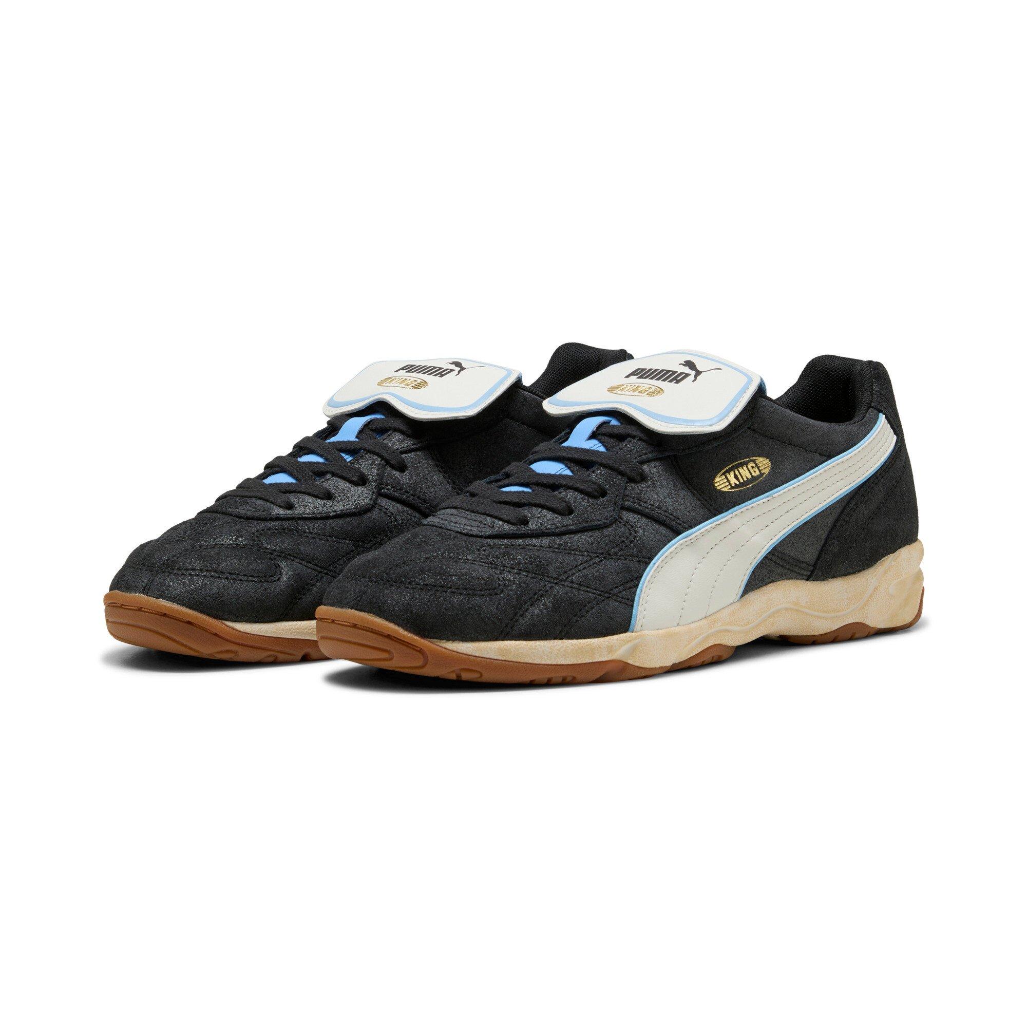 PUMA King Indoor "Black/White" Men's Shoe - BLACK/WHITE Thumbnail View 3
