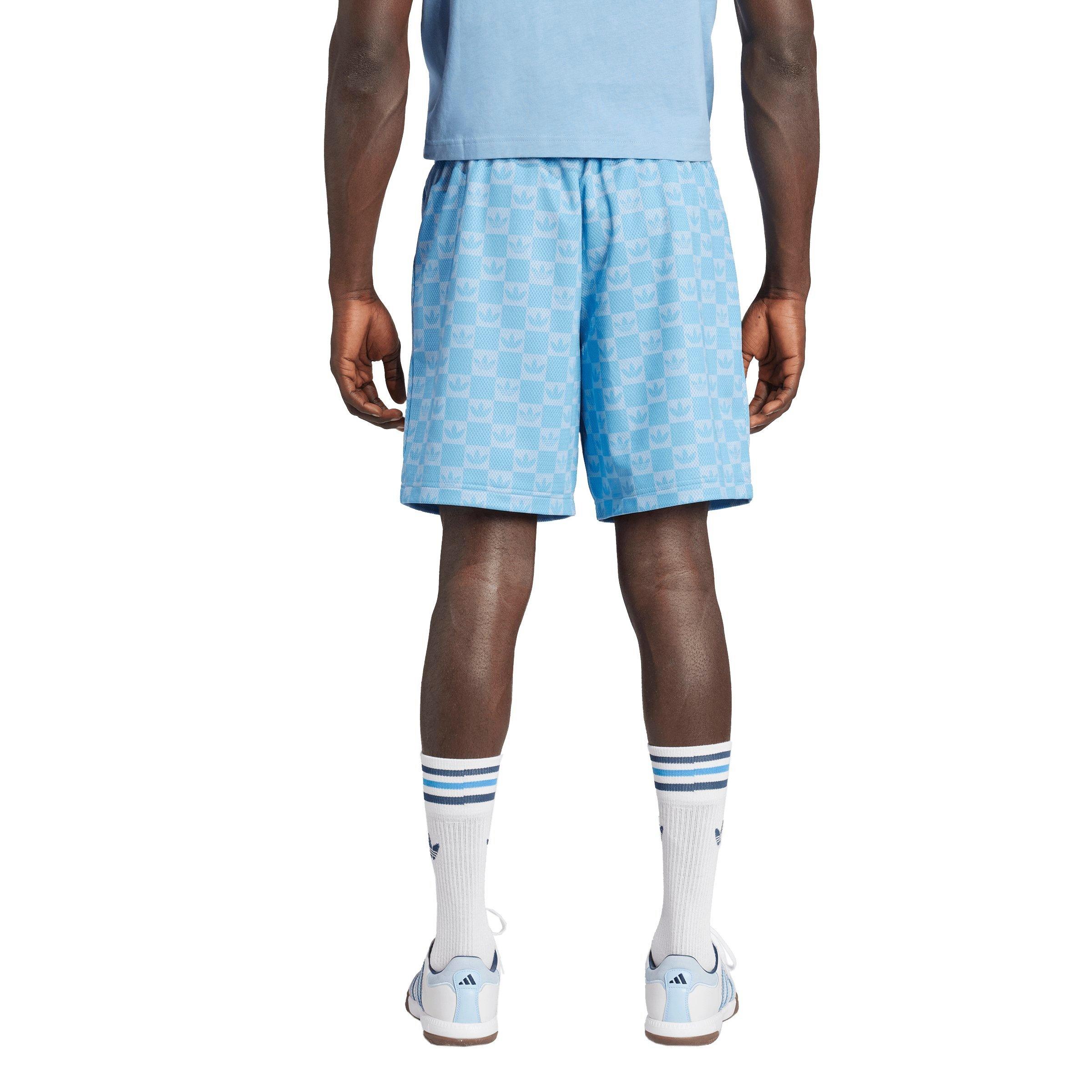 adidas Originals Men's Monogram Regular Mesh Shorts - LT BLUE Thumbnail View 2