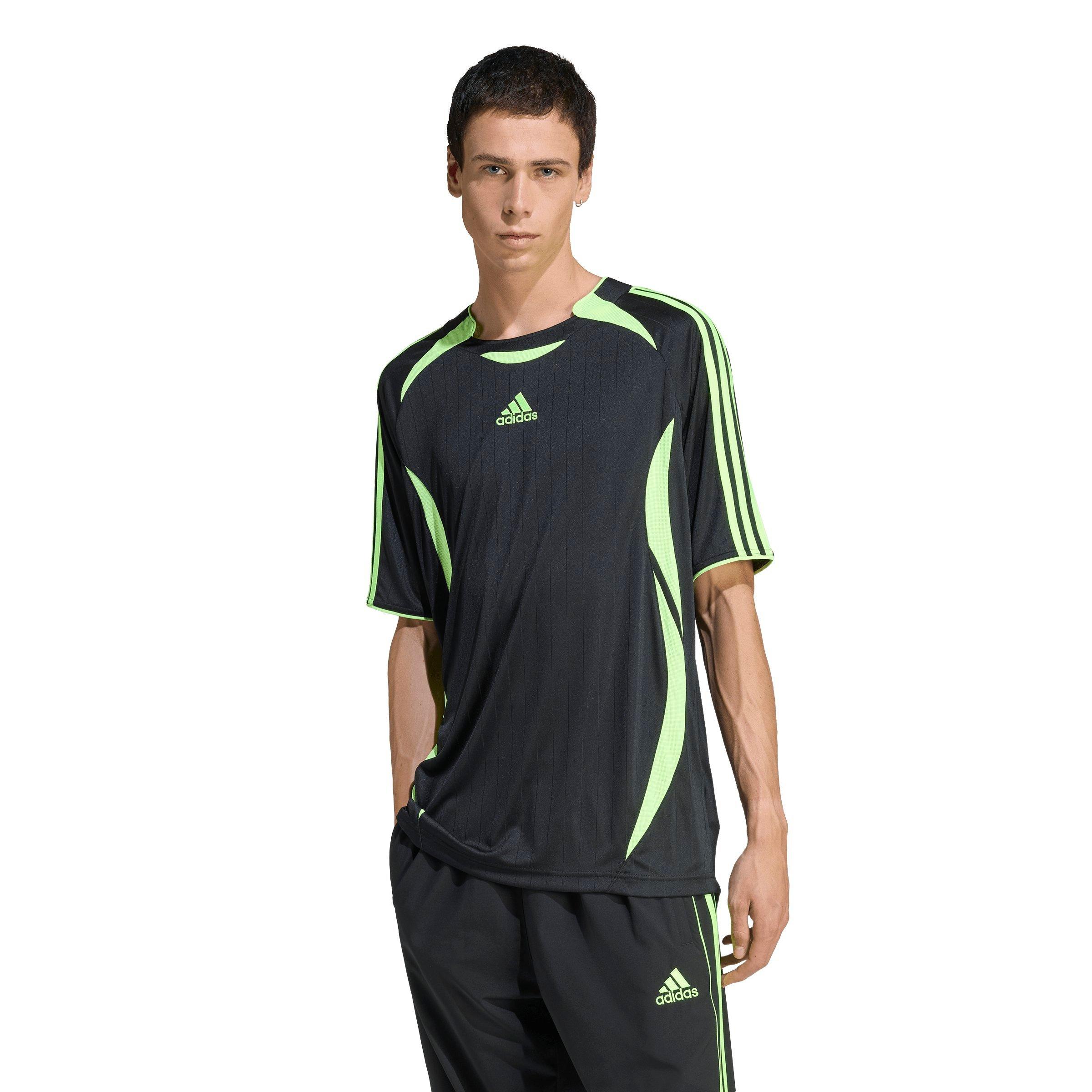 adidas Men's Teamgeist Adicolor Tee - BLACK/GREEN Thumbnail View 1