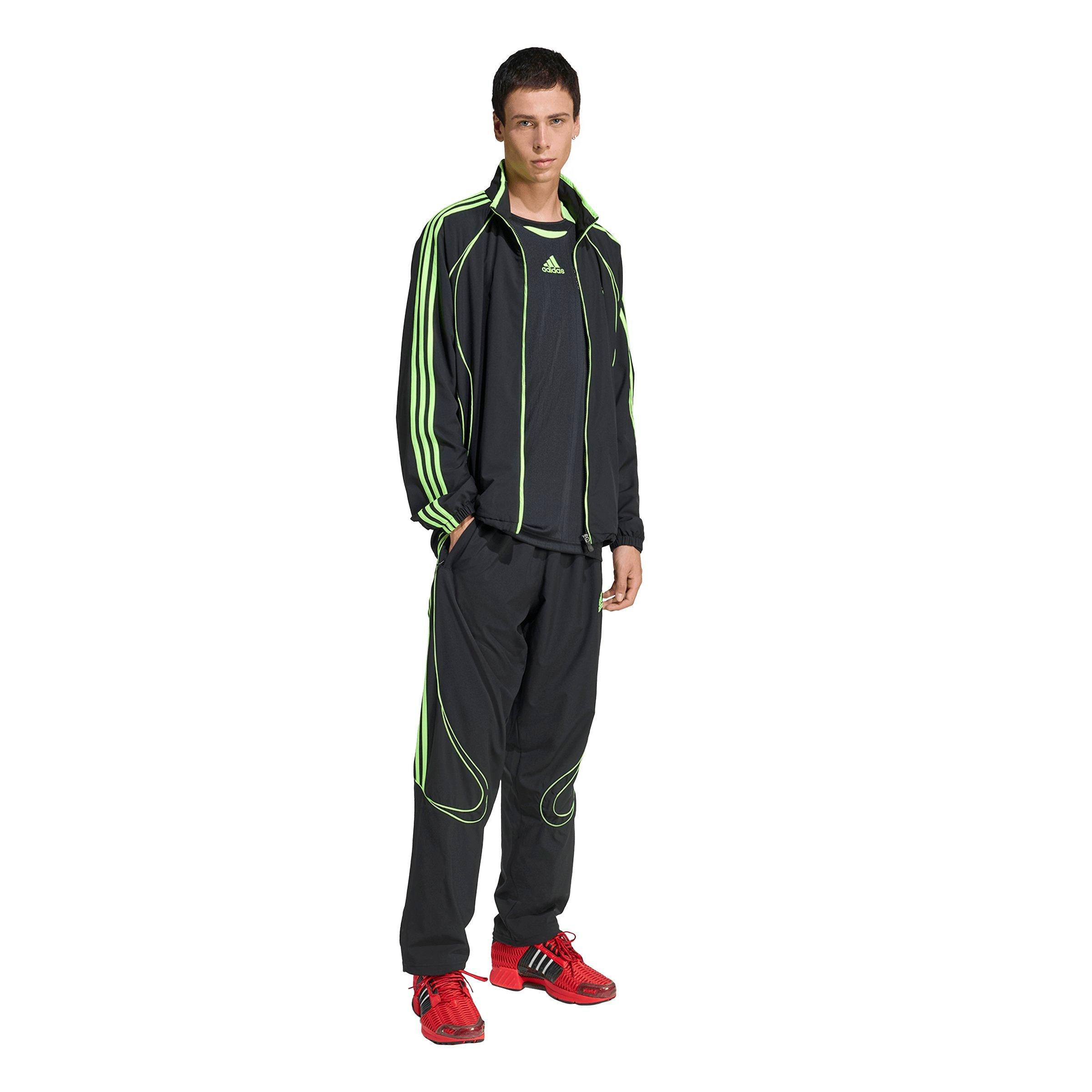 adidas Men's Teamgeist Adicolor Tee - BLACK/GREEN Thumbnail View 5
