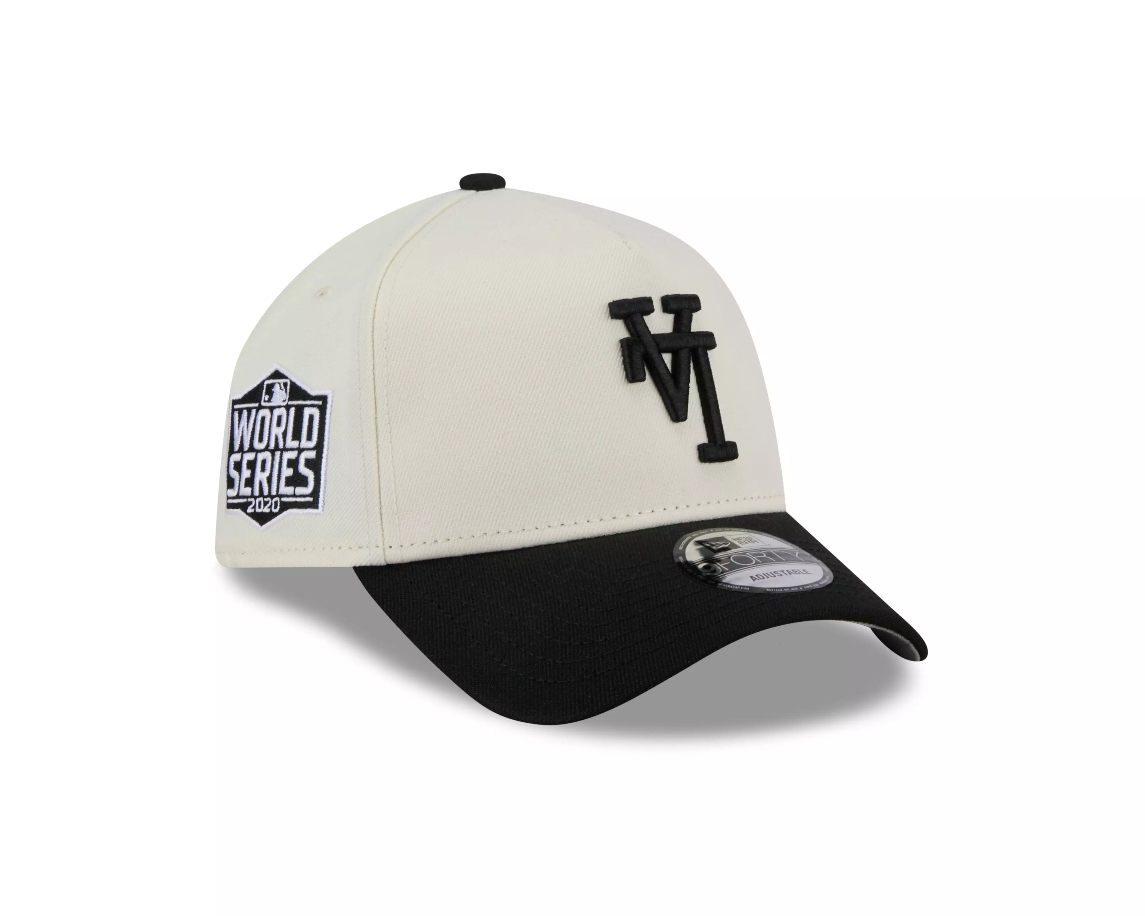 New Era Los Angeles Dodgers 9FORTY Upside Down Snapback Hat - Cream/Black - CREAM