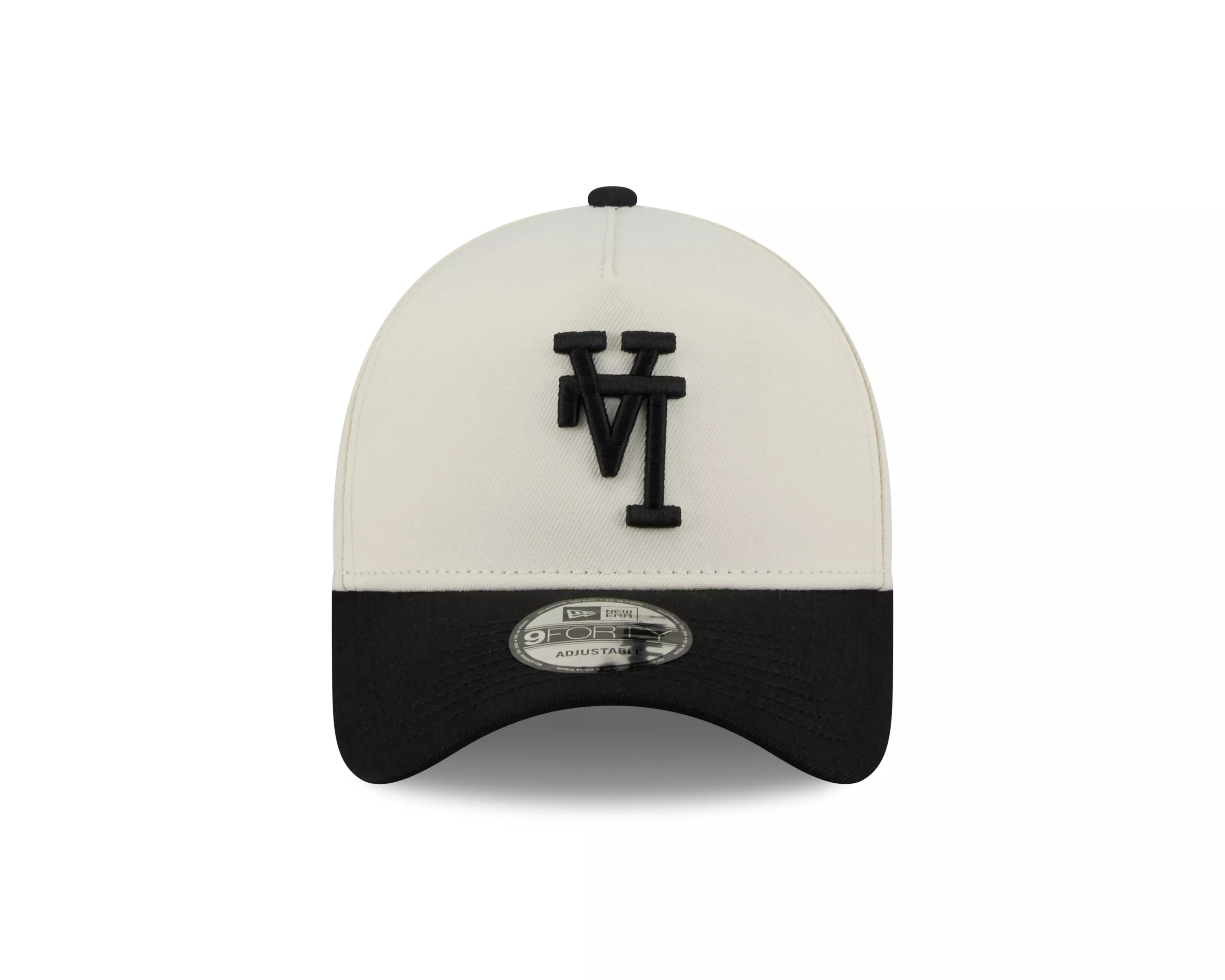 New Era Los Angeles Dodgers 9FORTY Upside Down Snapback Hat-Cream/Black - CREAM