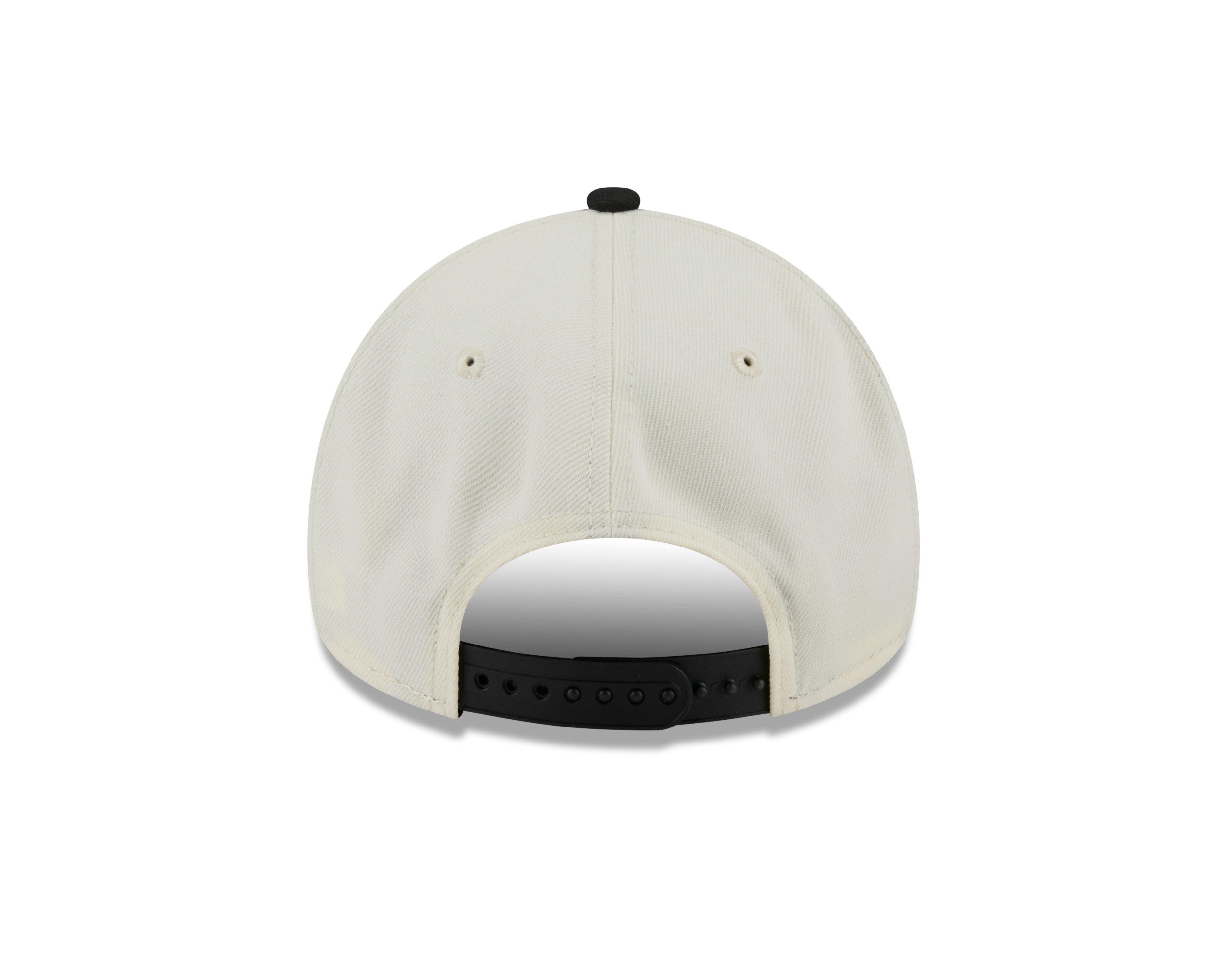 New Era Los Angeles Dodgers 9FORTY Upside Down Snapback Hat - Cream/Black - CREAM Thumbnail View 5