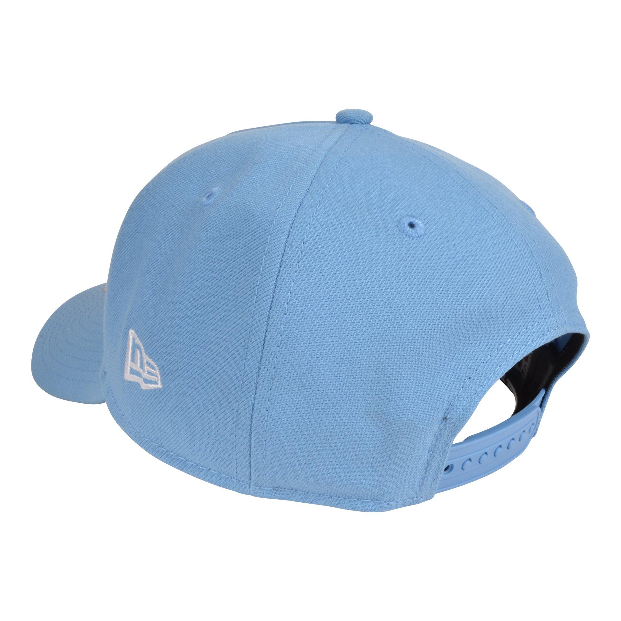 New Era Los Angeles Dodgers 9FORTY Upside Down Snapback Hat - Light Blue - BLUE Thumbnail View 4