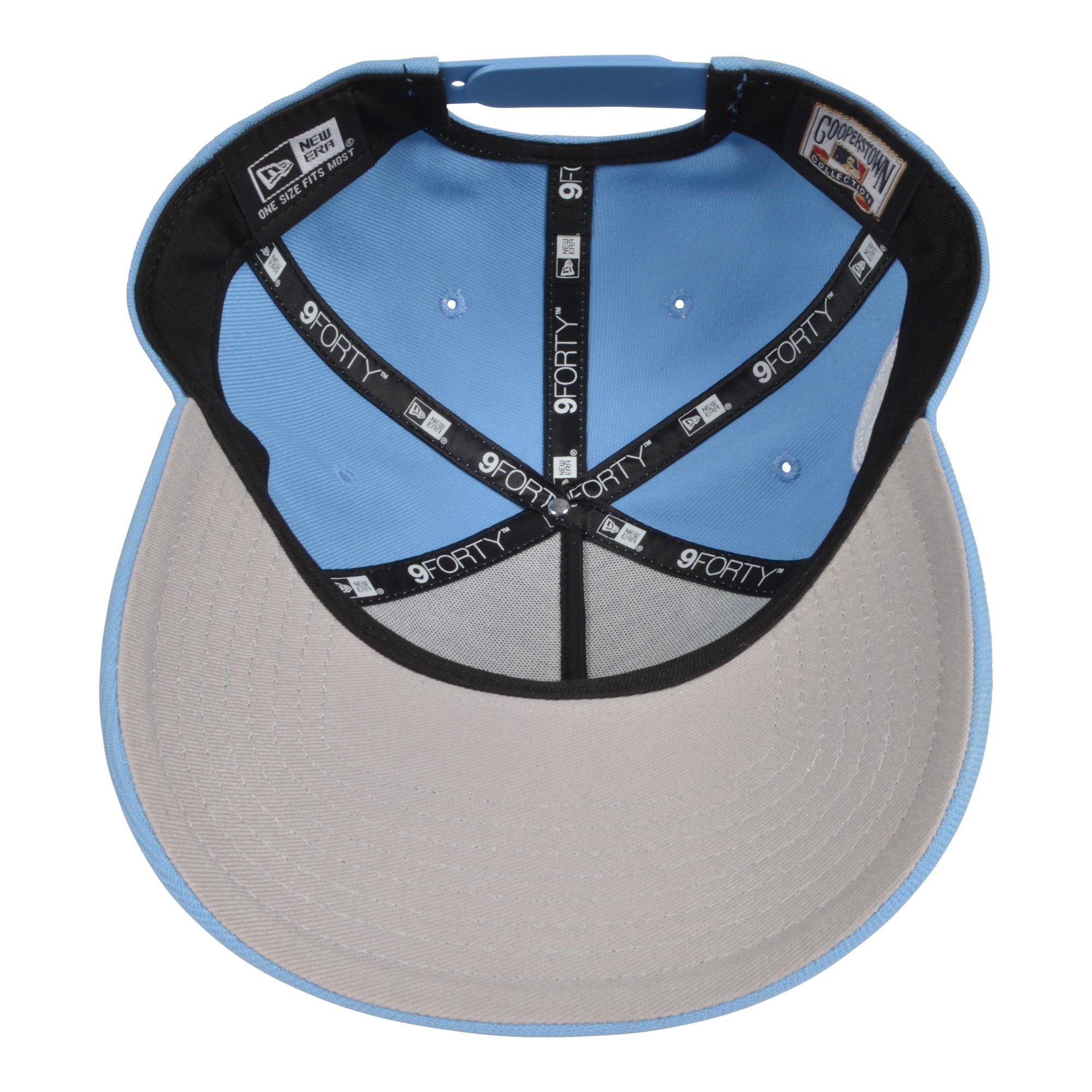 New Era Los Angeles Dodgers 9FORTY Upside Down Snapback Hat - Light Blue - BLUE Thumbnail View 5