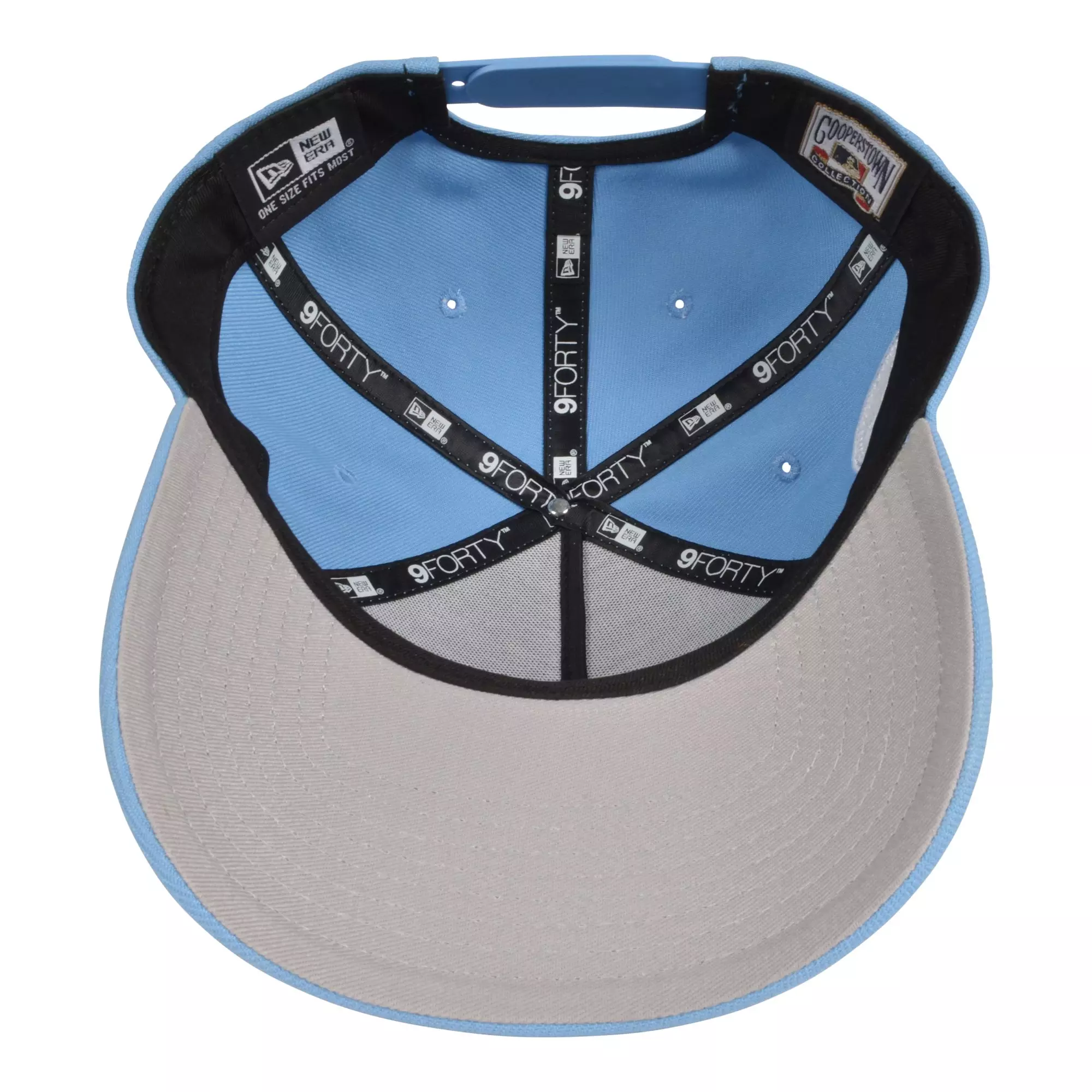 New Era Los Angeles Dodgers 9FORTY Upside Down Snapback Hat-Light Blue - BLUE