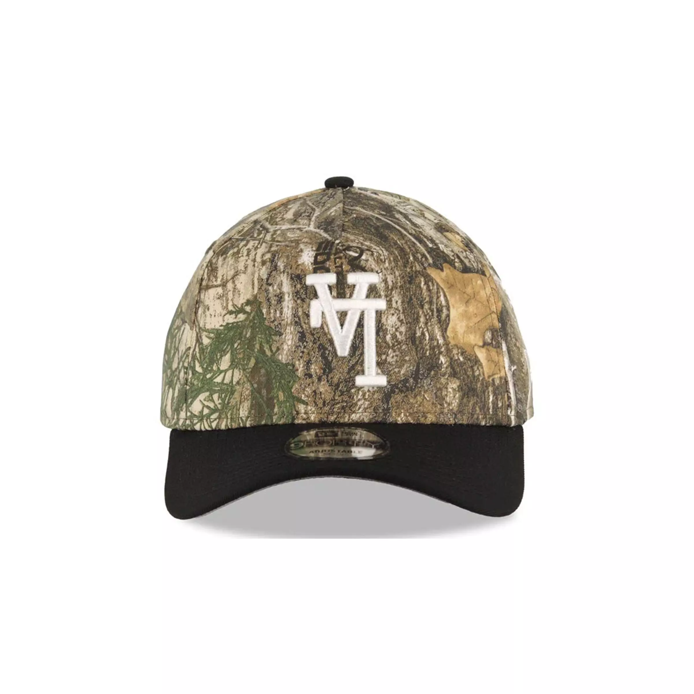 New Era Los Angeles Dodgers 9FORTY Upside Down Snapback Hat-Real Tree/Black - BLACK