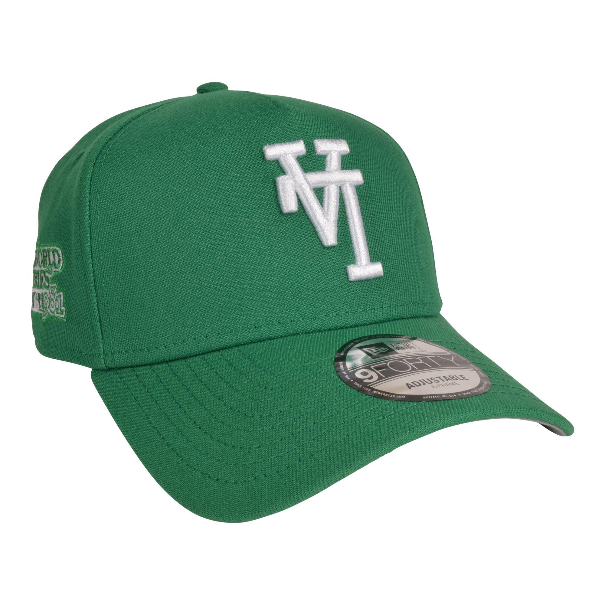 New Era Los Angeles Dodgers 9FORTY Upside Down Snapback Hat - Green - GREEN Thumbnail View 3