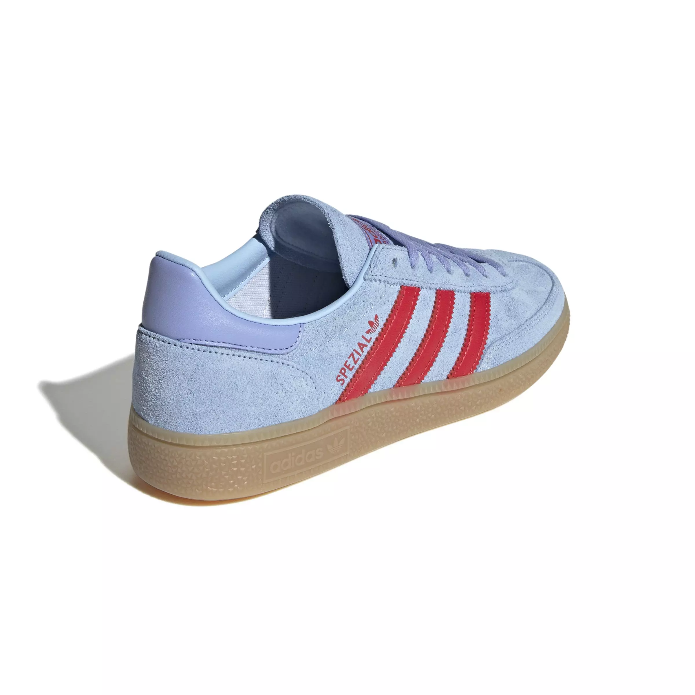 adidas Originals Handball Spezial "Glow Blue/Red/Blue Spark" Women's Shoe - BLUE/RED