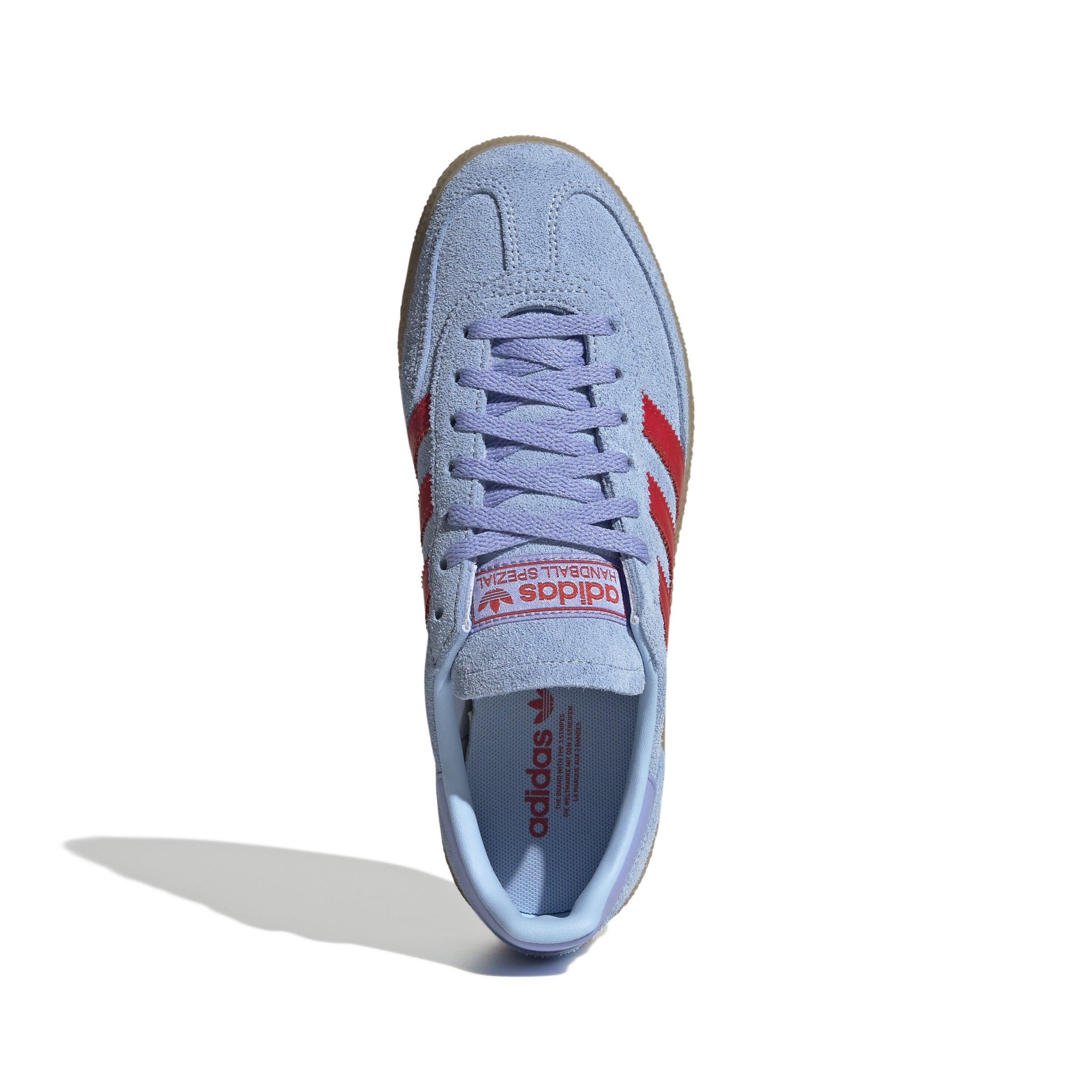 adidas Originals Handball Spezial "Glow Blue/Red/Blue Spark" Women's Shoe - BLUE/RED Thumbnail View 7