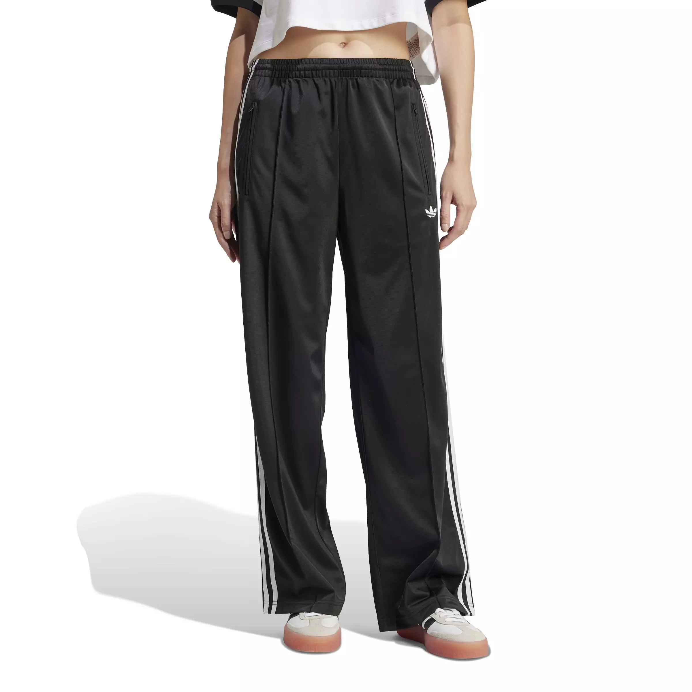 adidas Originals Women's Adicolor Classic Firebird Loose Track Pants - Black/White - BLACK/WHITE