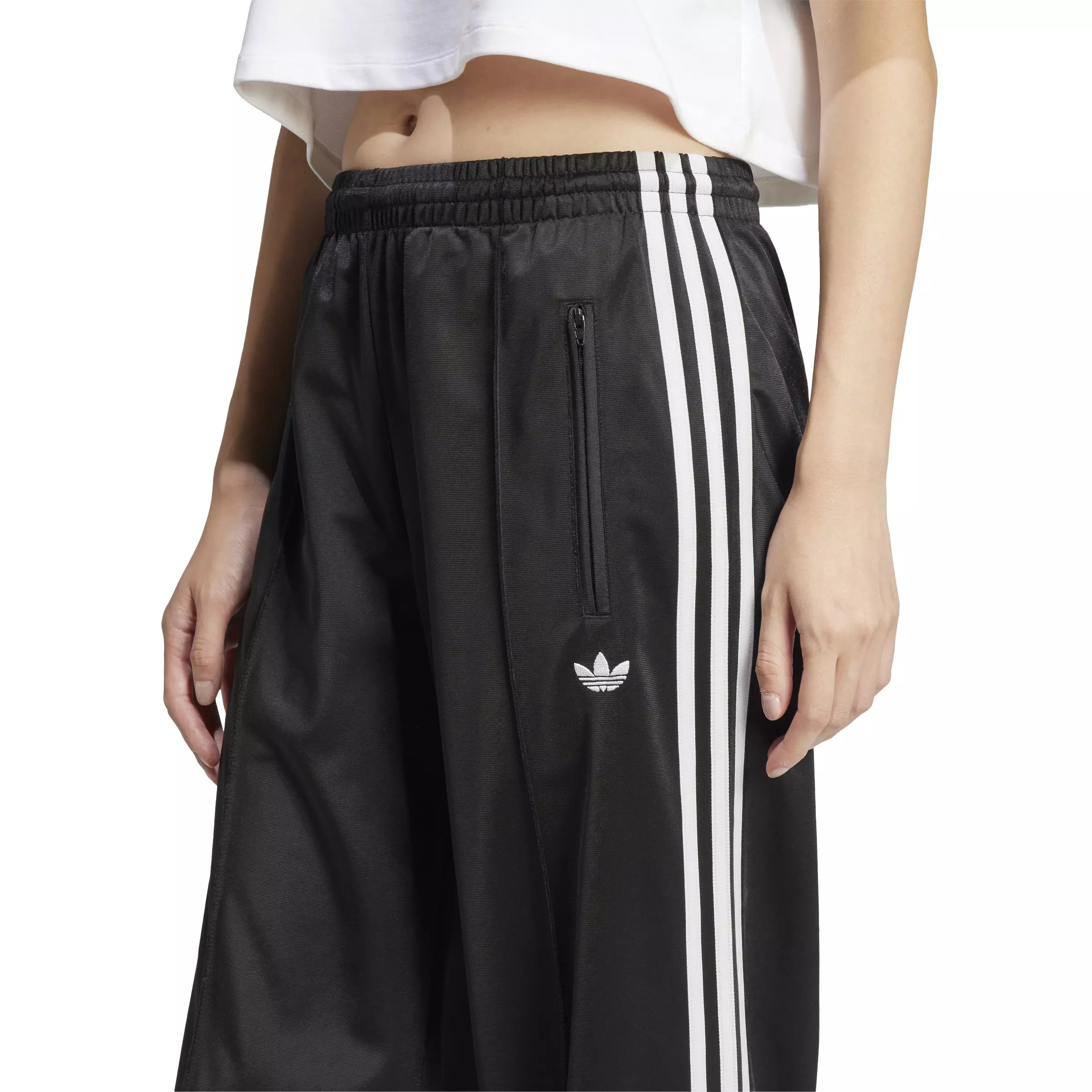 adidas Originals Women's Adicolor Classic Firebird Loose Track Pants - Black/White - BLACK/WHITE