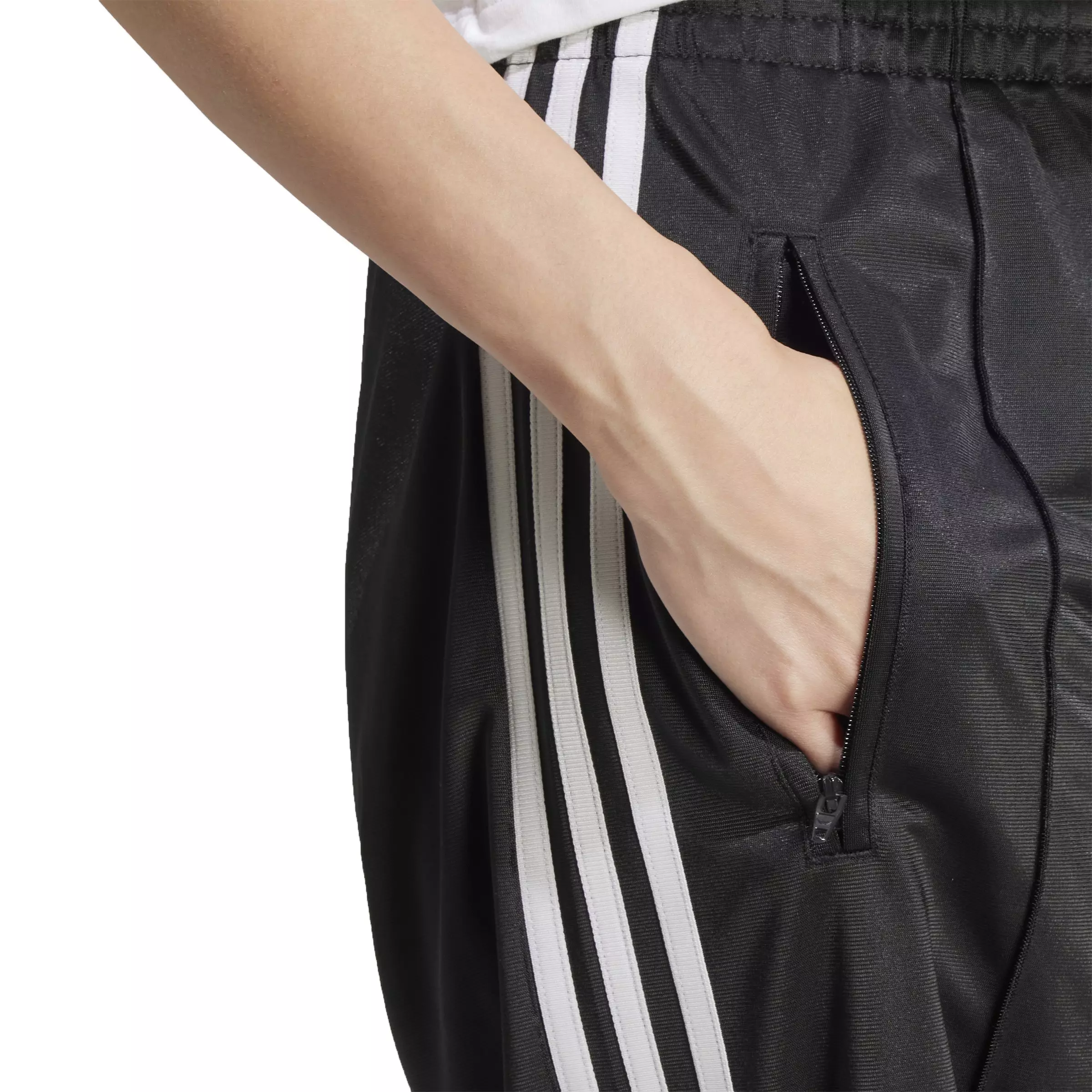 adidas Originals Women's Adicolor Classic Firebird Loose Track Pants - Black/White - BLACK/WHITE