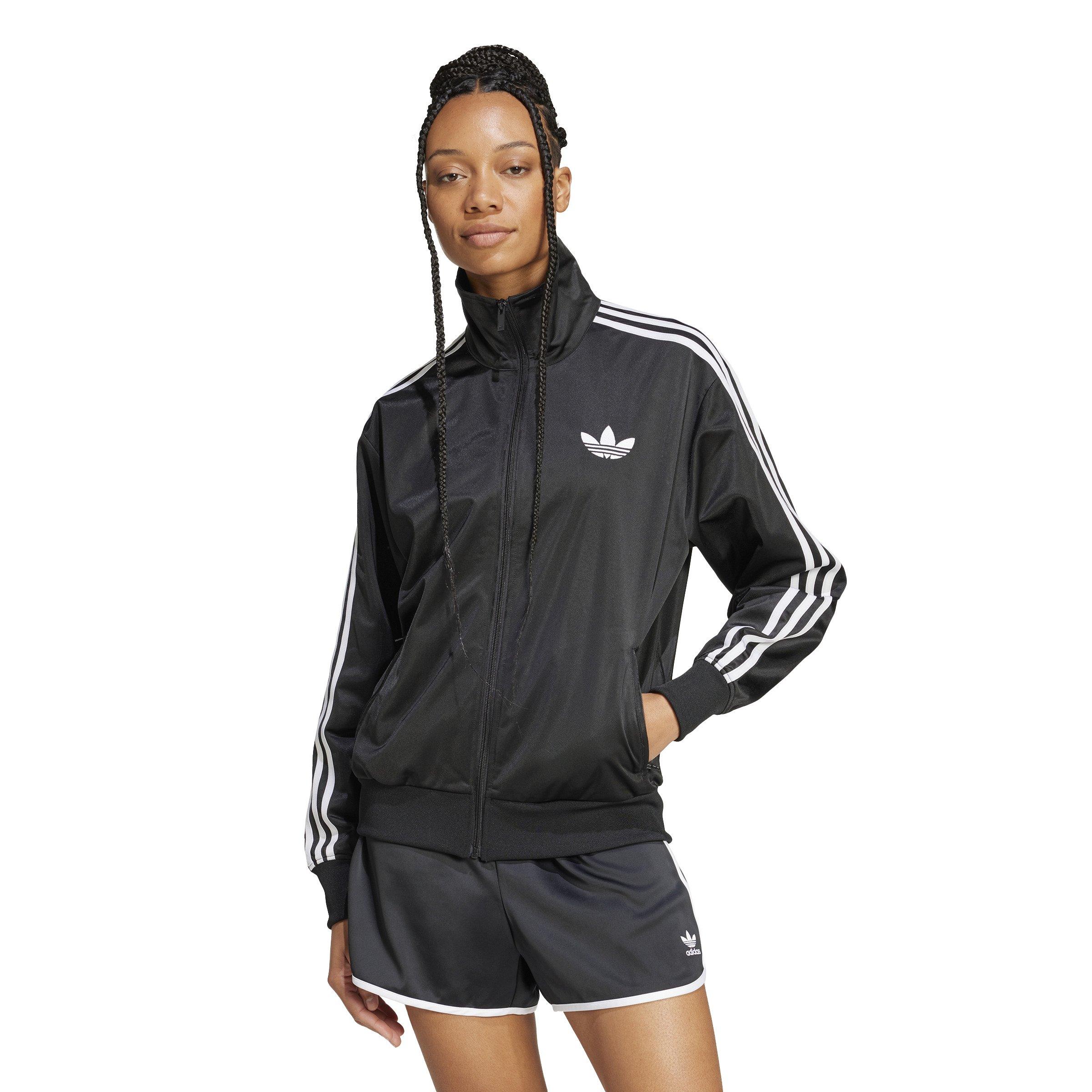 adidas Originals Women's Adicolor Classic Firebird Loose Track Jacket - BLACK/WHITE