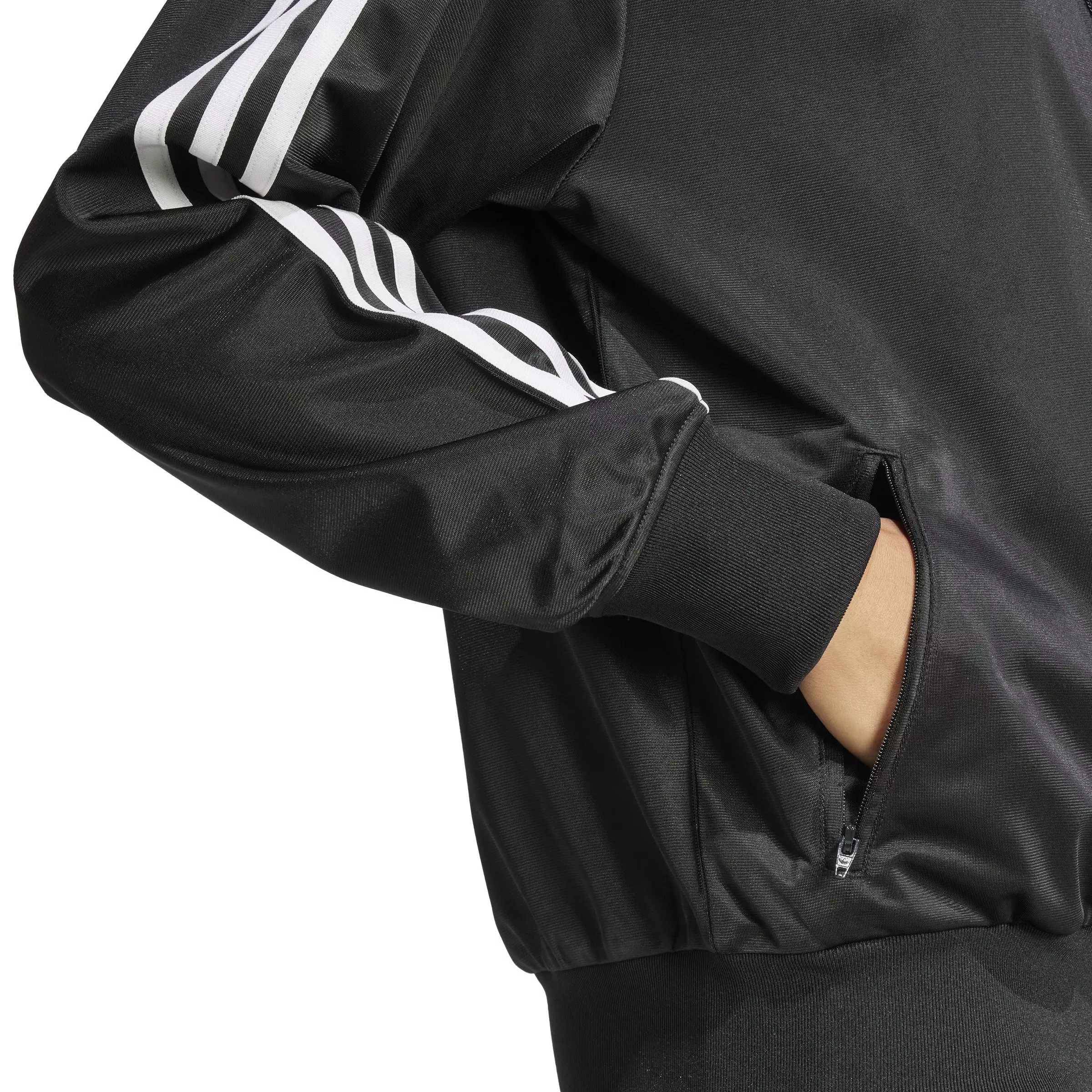 adidas Originals Women's Adicolor Classic Firebird Loose Track Jacket - BLACK/WHITE