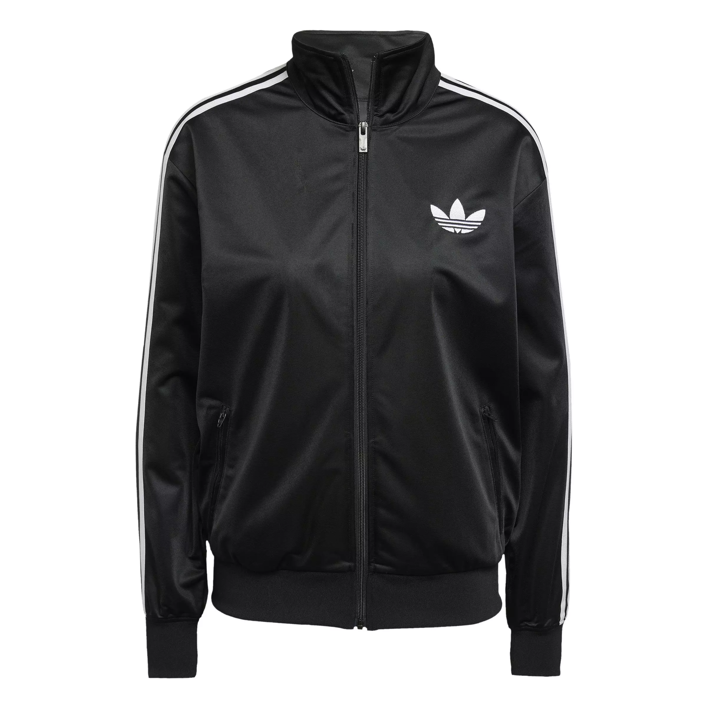 adidas Originals Women's Adicolor Classic Firebird Loose Track Jacket - BLACK/WHITE