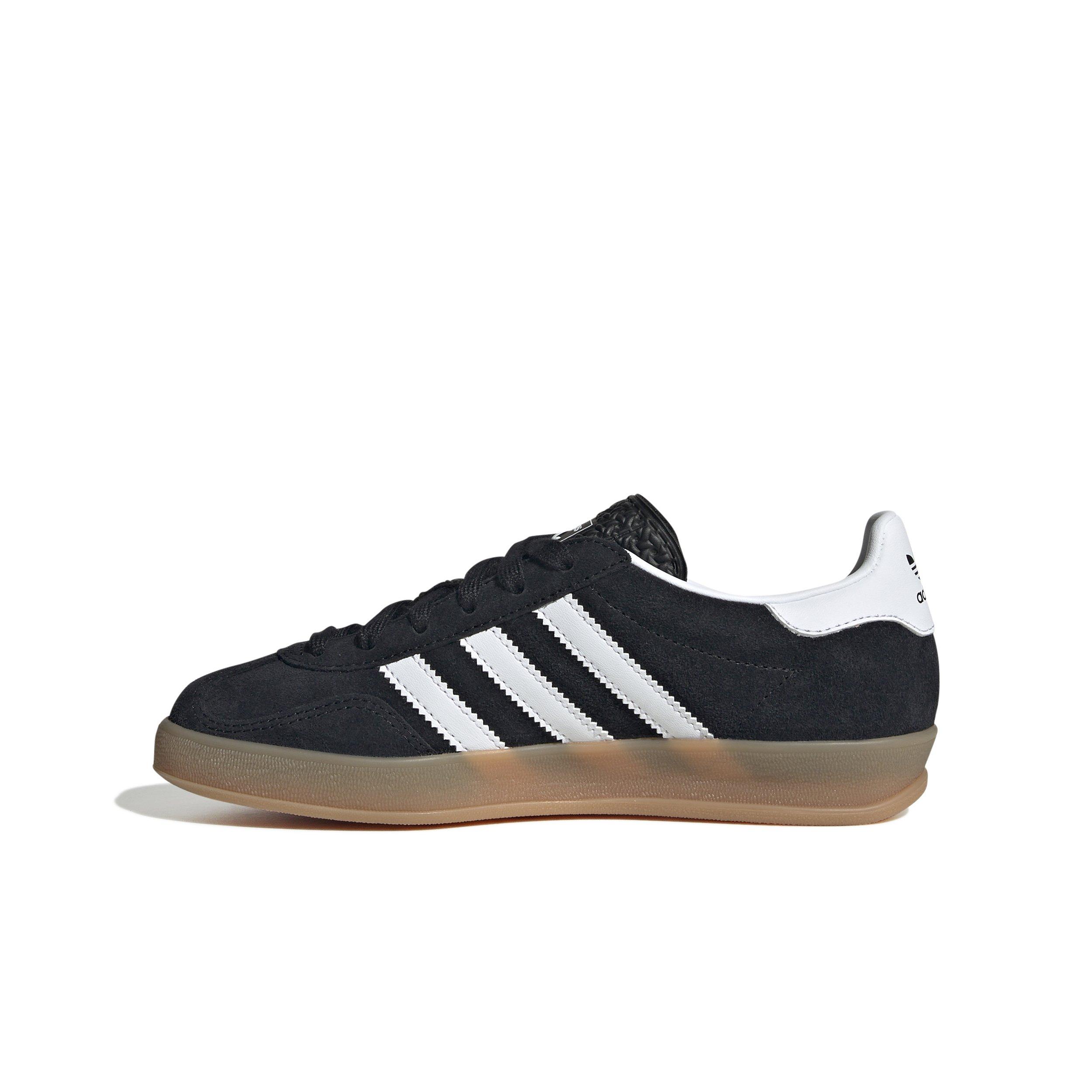 adidas Originals Gazelle Indoor Grade School Kids' "Core Black/Ftwr White" Shoe