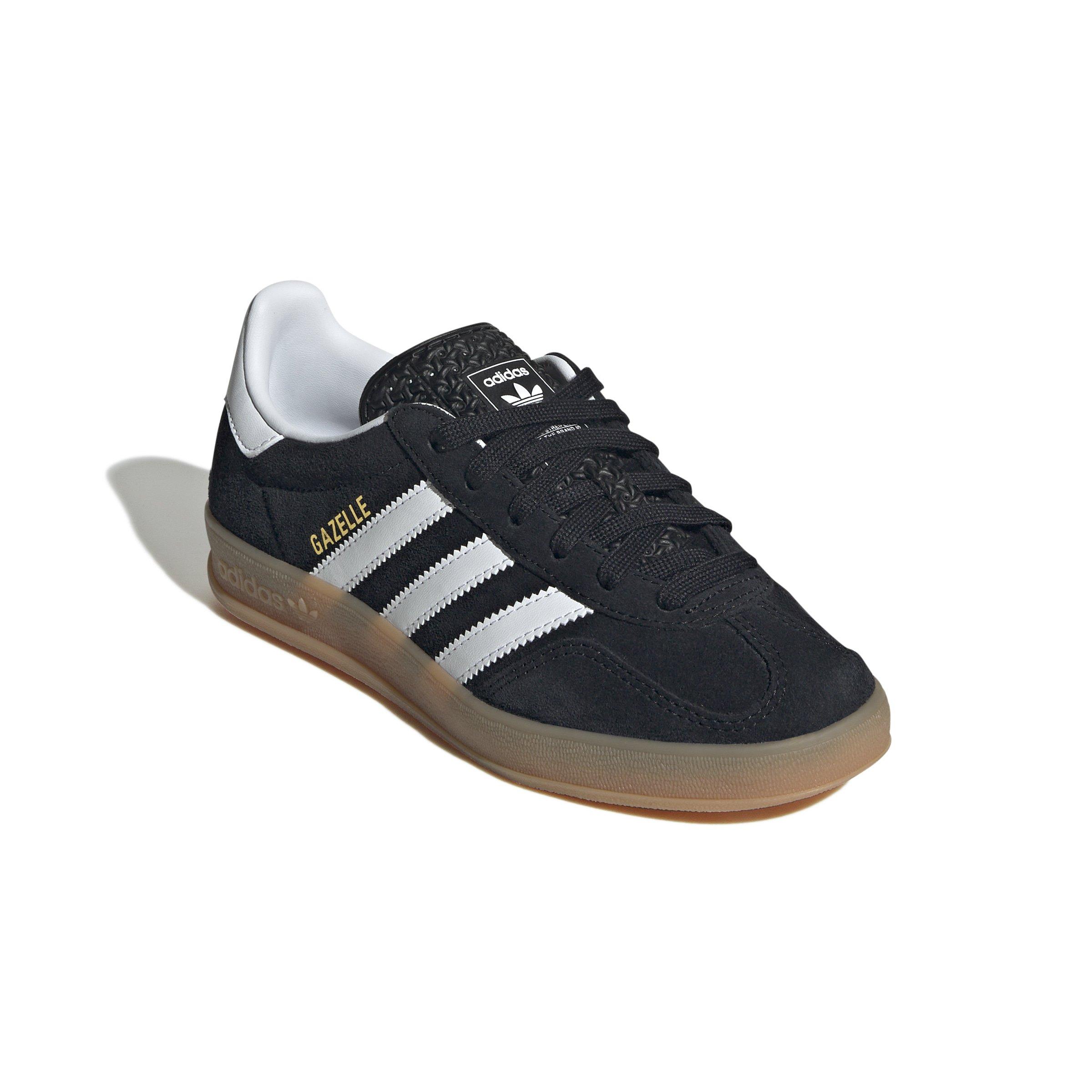 adidas Originals Gazelle Indoor Grade School Kids' "Core Black/Ftwr White" Shoe