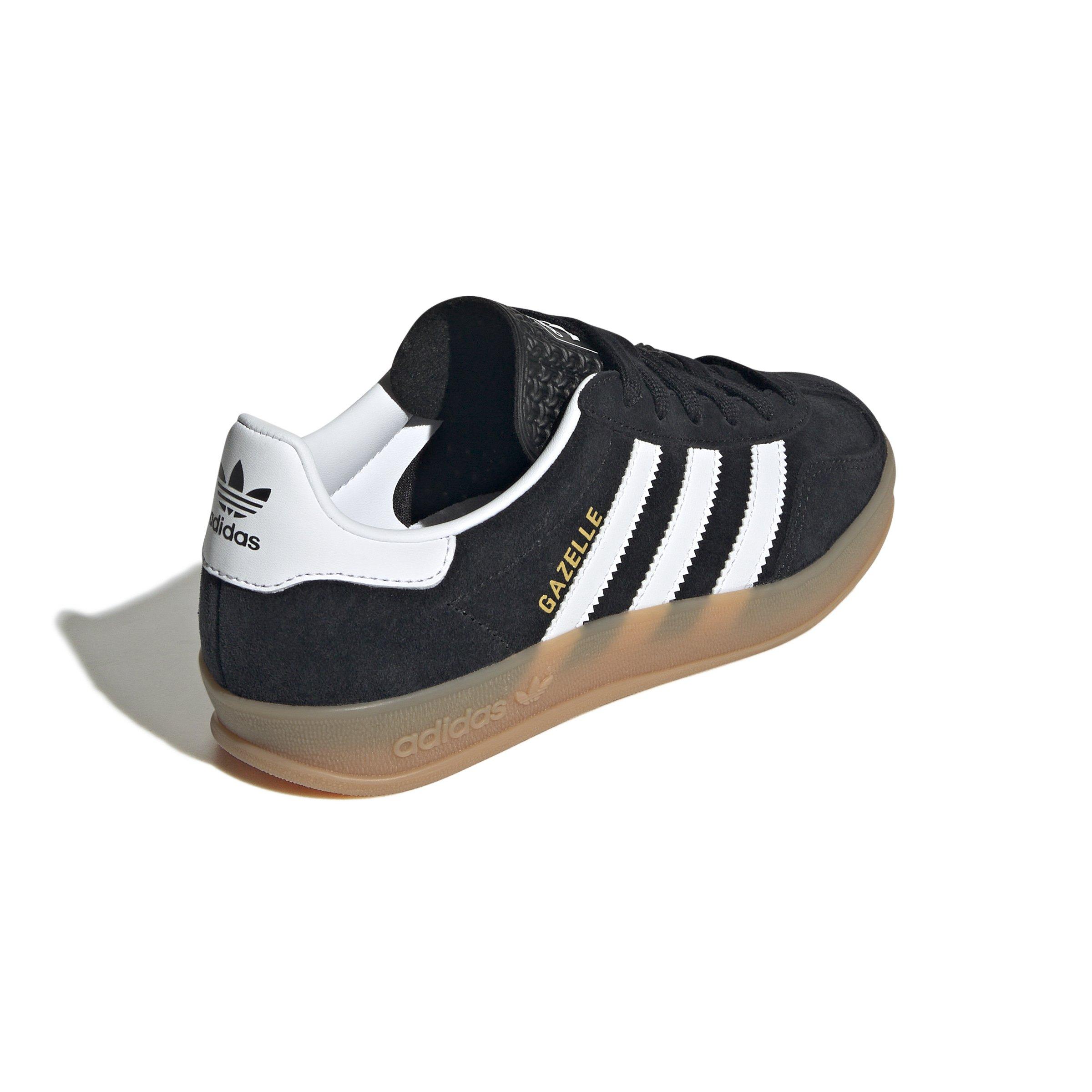 adidas Originals Gazelle Indoor Grade School Kids' "Core Black/Ftwr White" Shoe