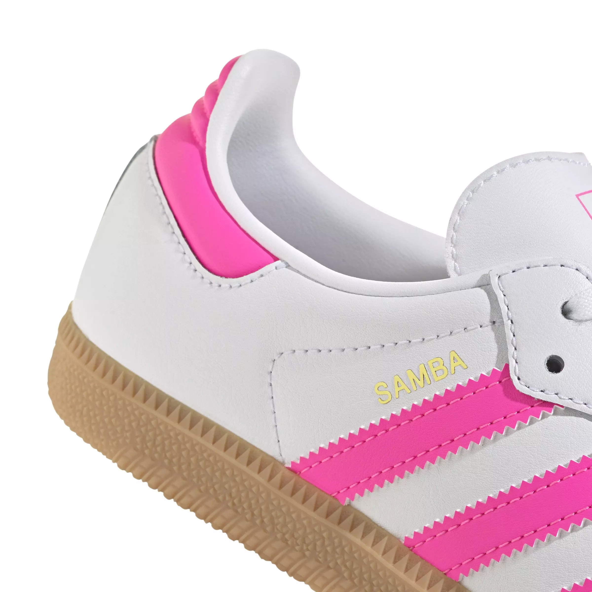 adidas Originals Samba OG "Ftwr White/Lucid Pink/Gum" Grade School Girls' Shoe - WHITE/PINK