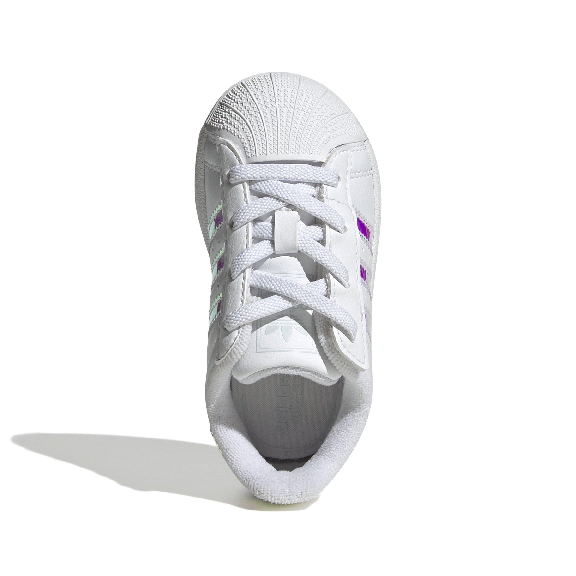 adidas Originals Superstar II "Ftwr White/Iridescent" Toddler Girls' Shoe - IRIDESCENT Thumbnail View 9
