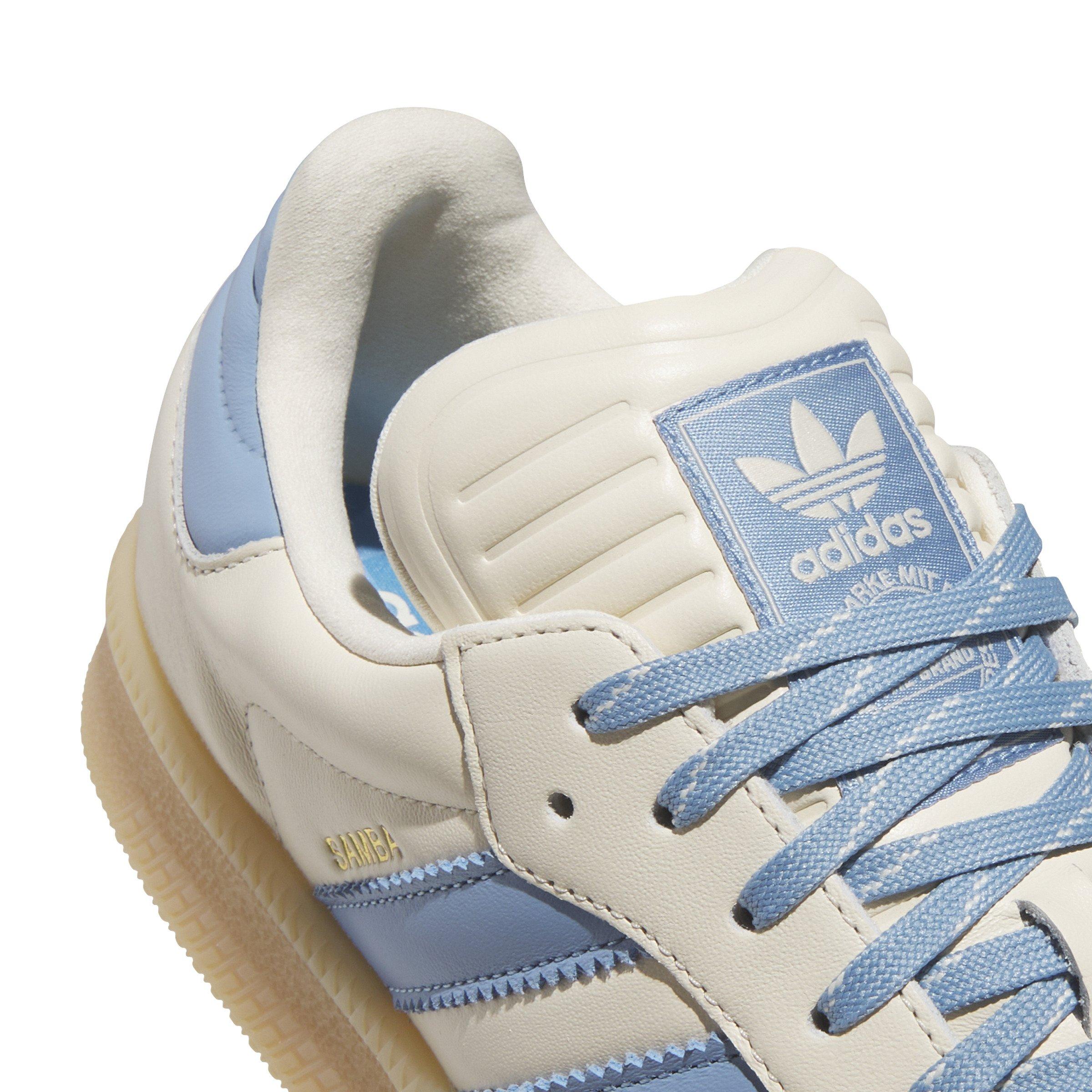 adidas Originals Samba XLG "Wonder White/Ash Blue/Gum" Men's Shoe - CREAM Thumbnail View 4