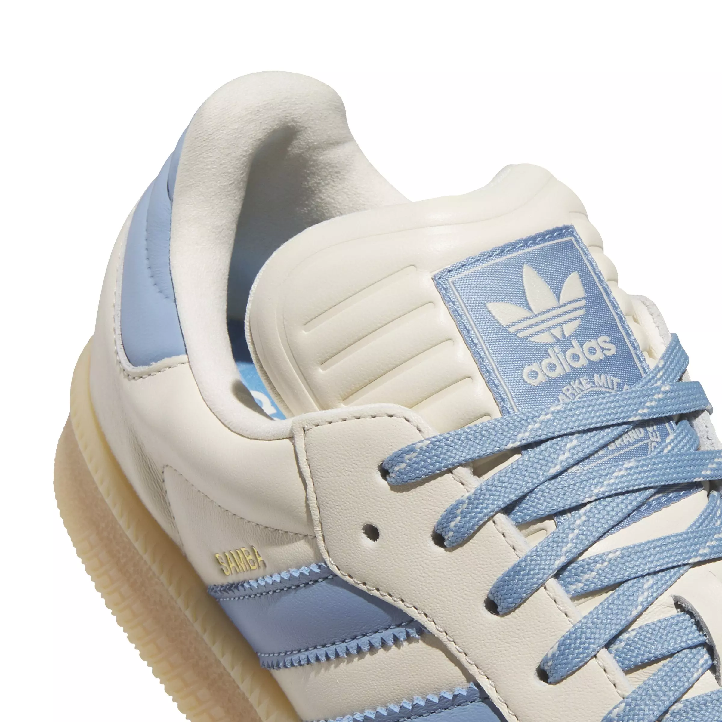 adidas Originals Samba XLG "Wonder White/Ash Blue/Gum" Men's Shoe - CREAM