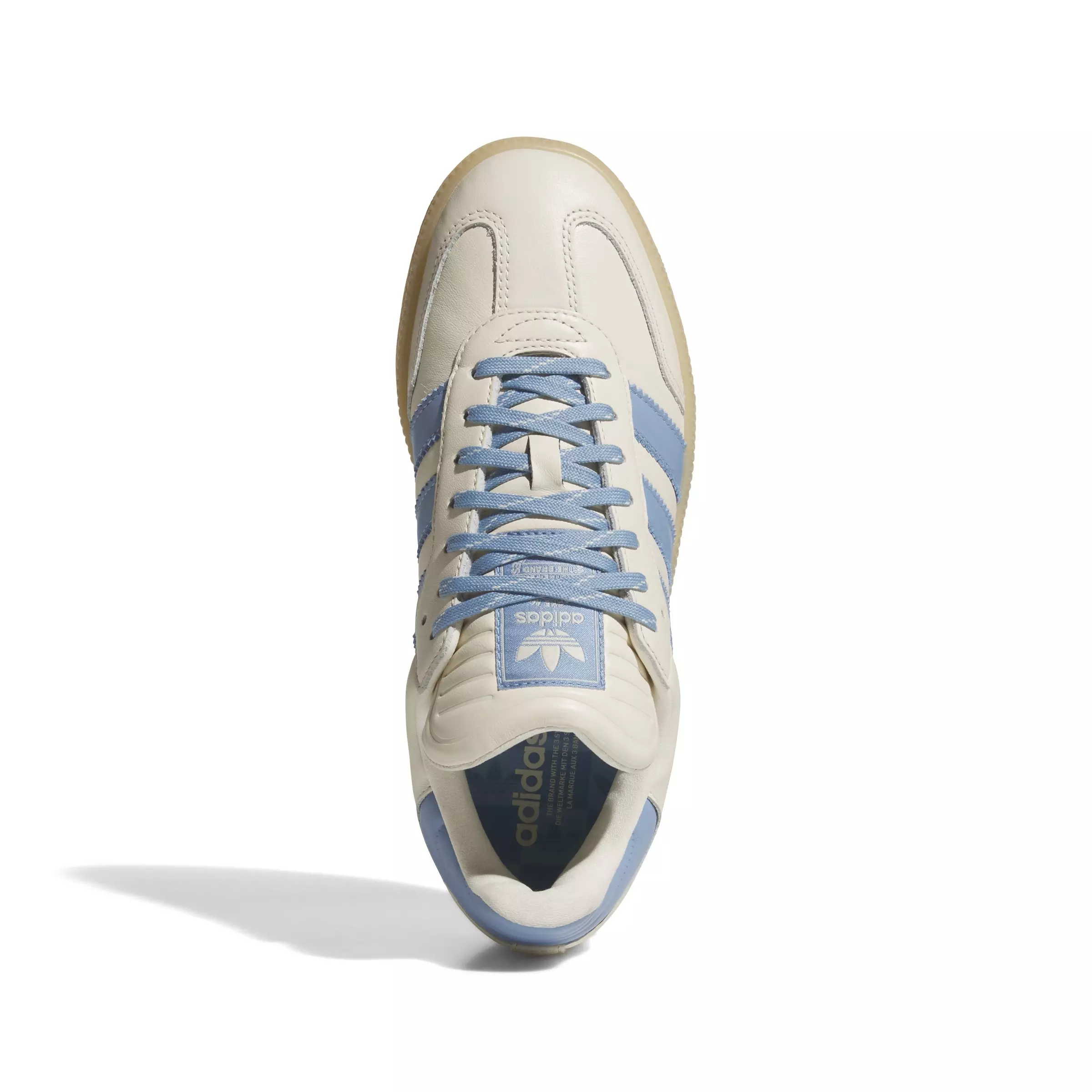 adidas Originals Samba XLG "Wonder White/Ash Blue/Gum" Men's Shoe - CREAM