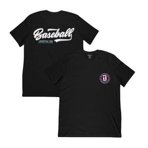 Baseball Lifestyle 101 Big Boys' Splatter Tee - Black/White