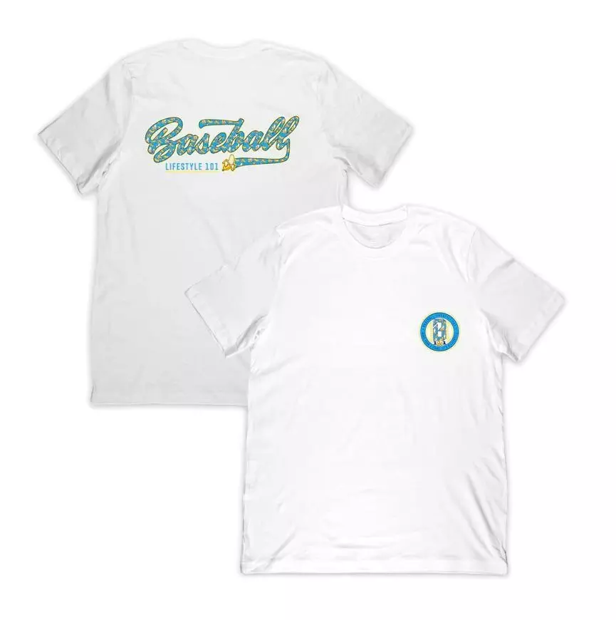 Baseball Lifestyle 101 Big Boys' Banana Tee - Blue/Yellow - BLUE/YELLOW