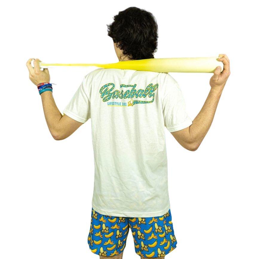 Baseball Lifestyle 101 Banana Big Boys' Blue/Yellow Tee