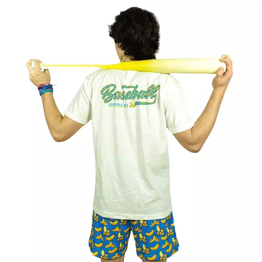 Baseball Lifestyle 101 Big Boys' Banana Tee - Blue/Yellow - BLUE/YELLOW