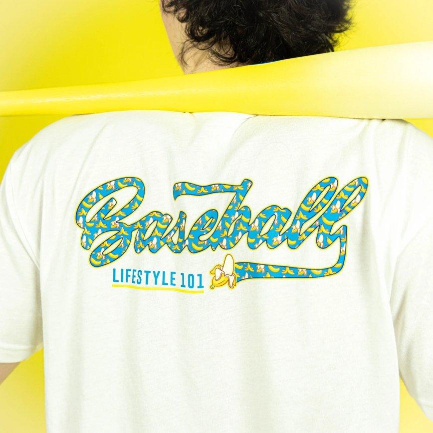 Baseball Lifestyle 101 Banana Big Boys' Blue/Yellow Tee