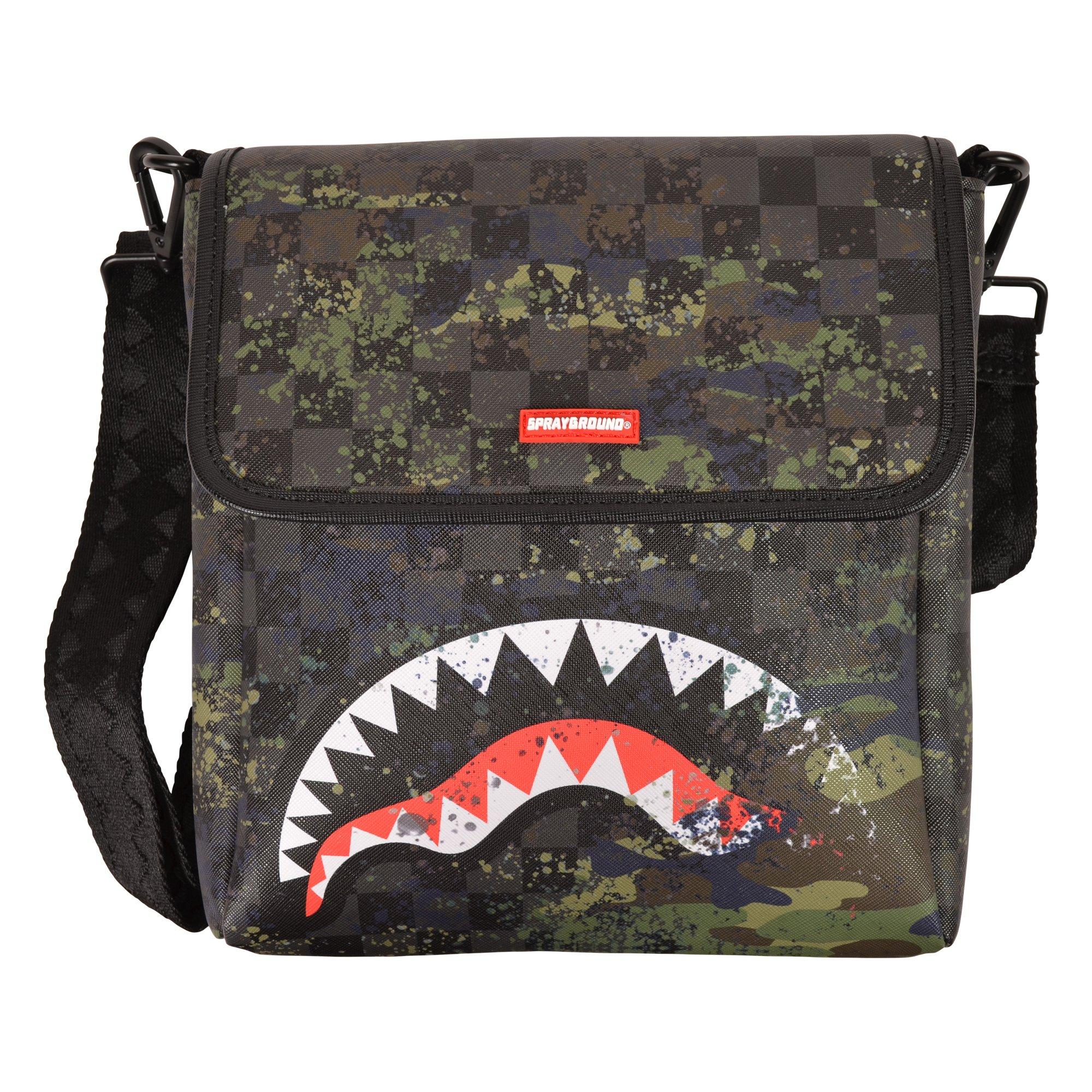 Sprayground Camo Splash Messenger Sling Bag