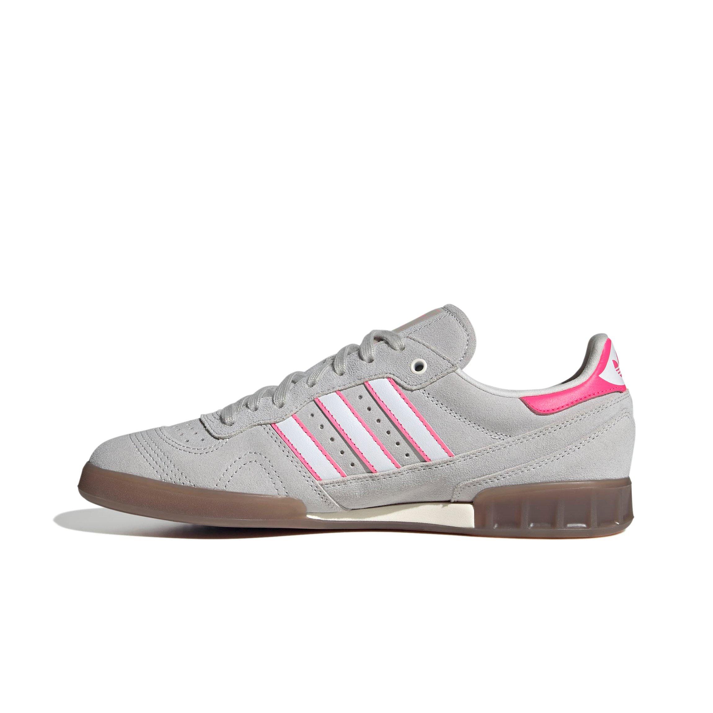 adidas Originals Handball Top "Grey/White/Lucid Pink" Men's Shoe - GREY/WHITE Thumbnail View 2