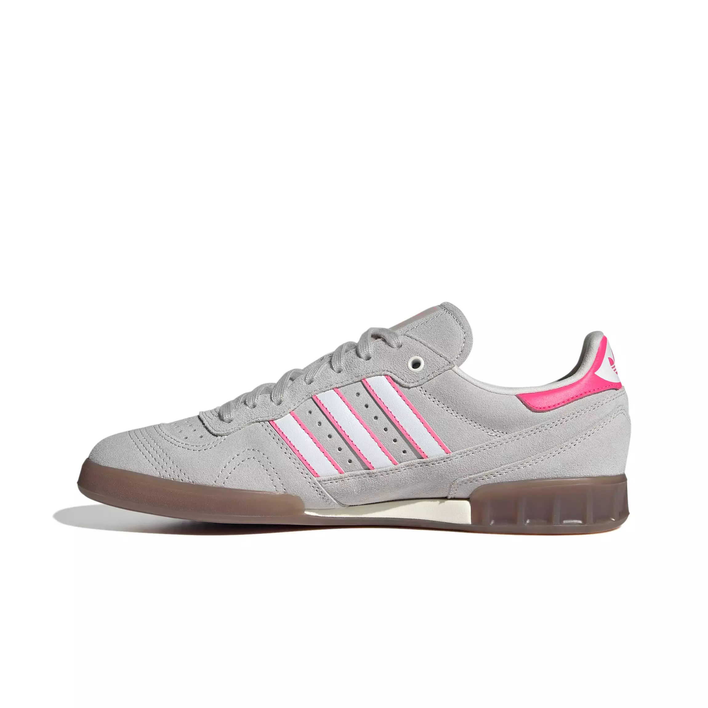 adidas Originals Handball Top "Grey/White/Lucid Pink" Men's Shoe - GREY/WHITE