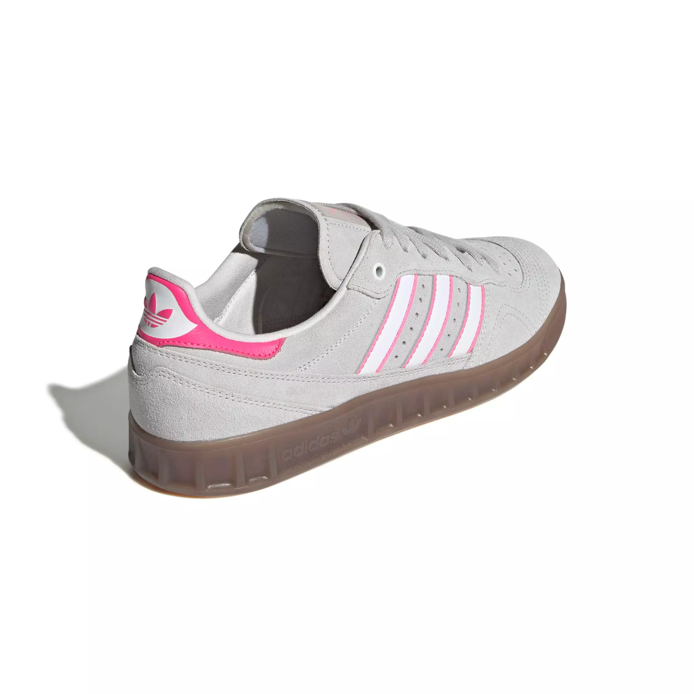 adidas Originals Handball Top "Grey/White/Lucid Pink" Men's Shoe - GREY/WHITE