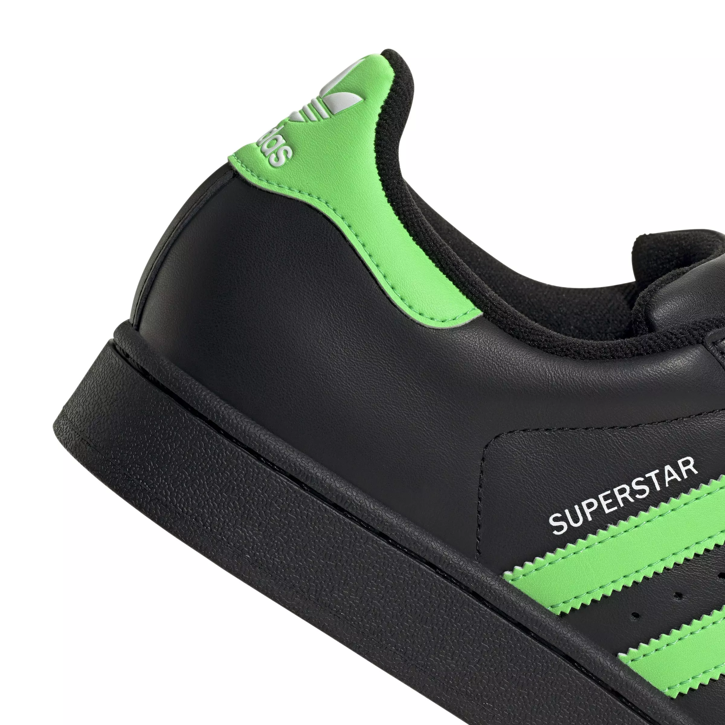adidas Originals Superstar II "Core Black/Signal Green/White" Men's Shoe - BLACK/GREEN